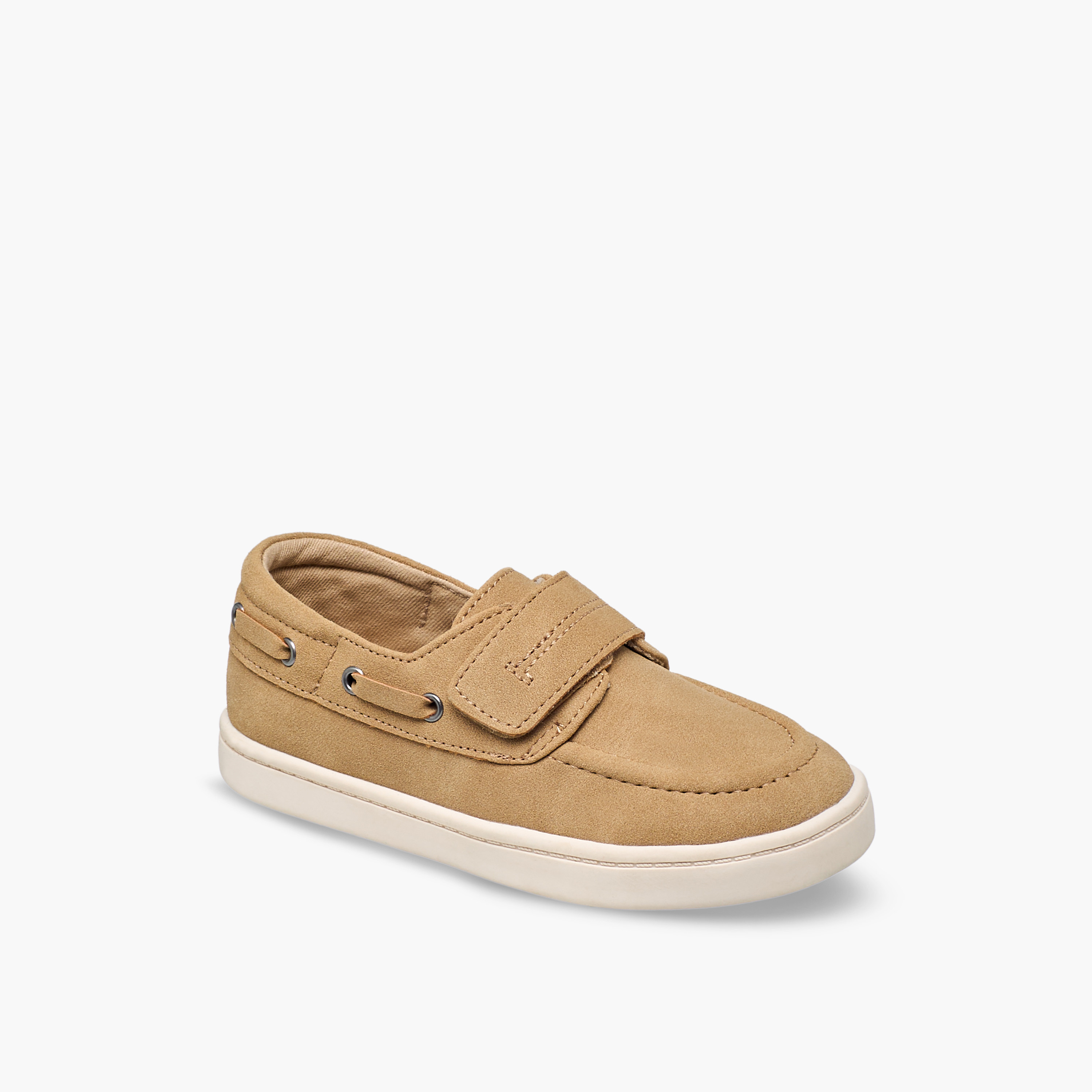 Juniors Boys Hook & Loop Boat Shoes-boys-shoes-loafers-image-2