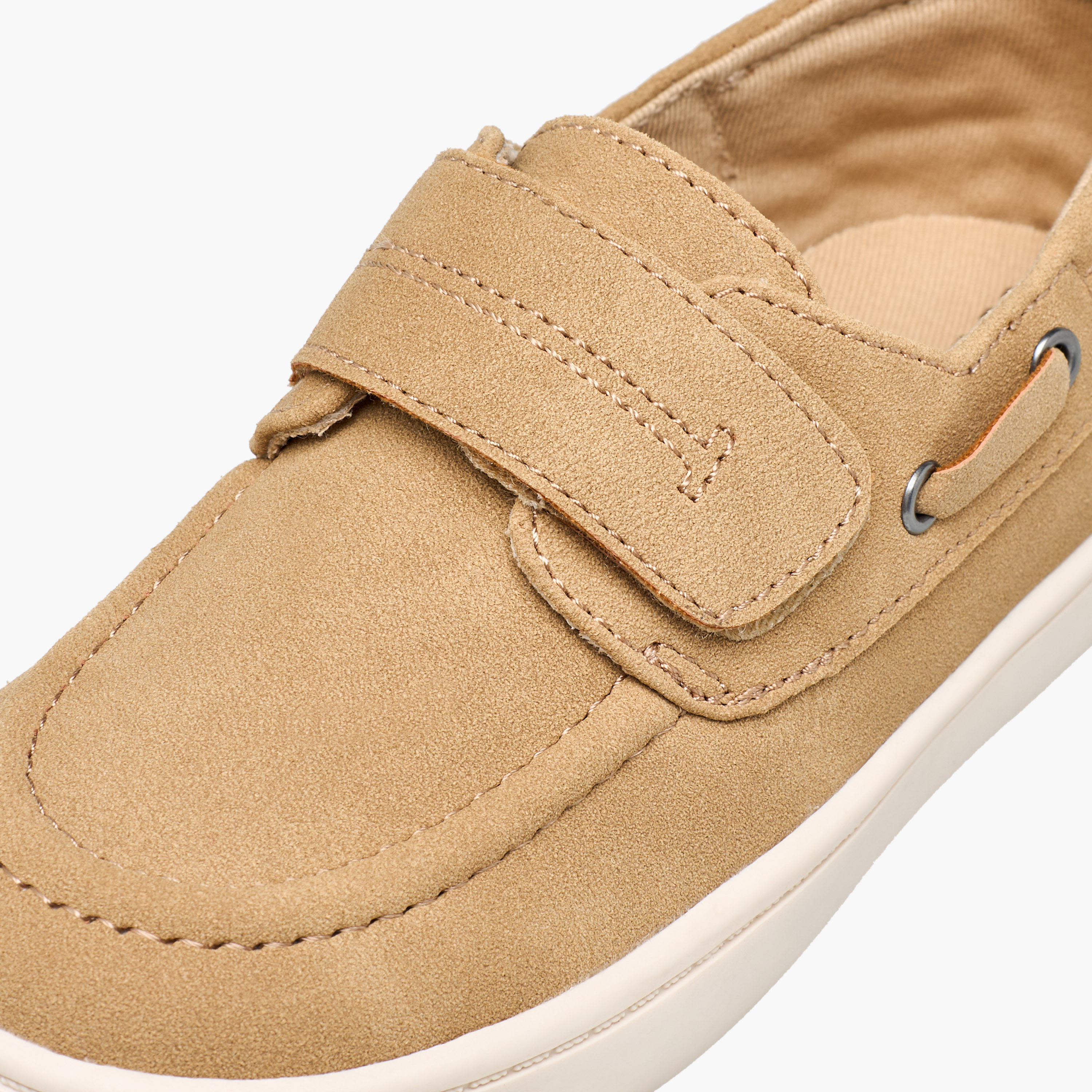 Juniors Boys Hook & Loop Boat Shoes-boys-shoes-loafers-image-4