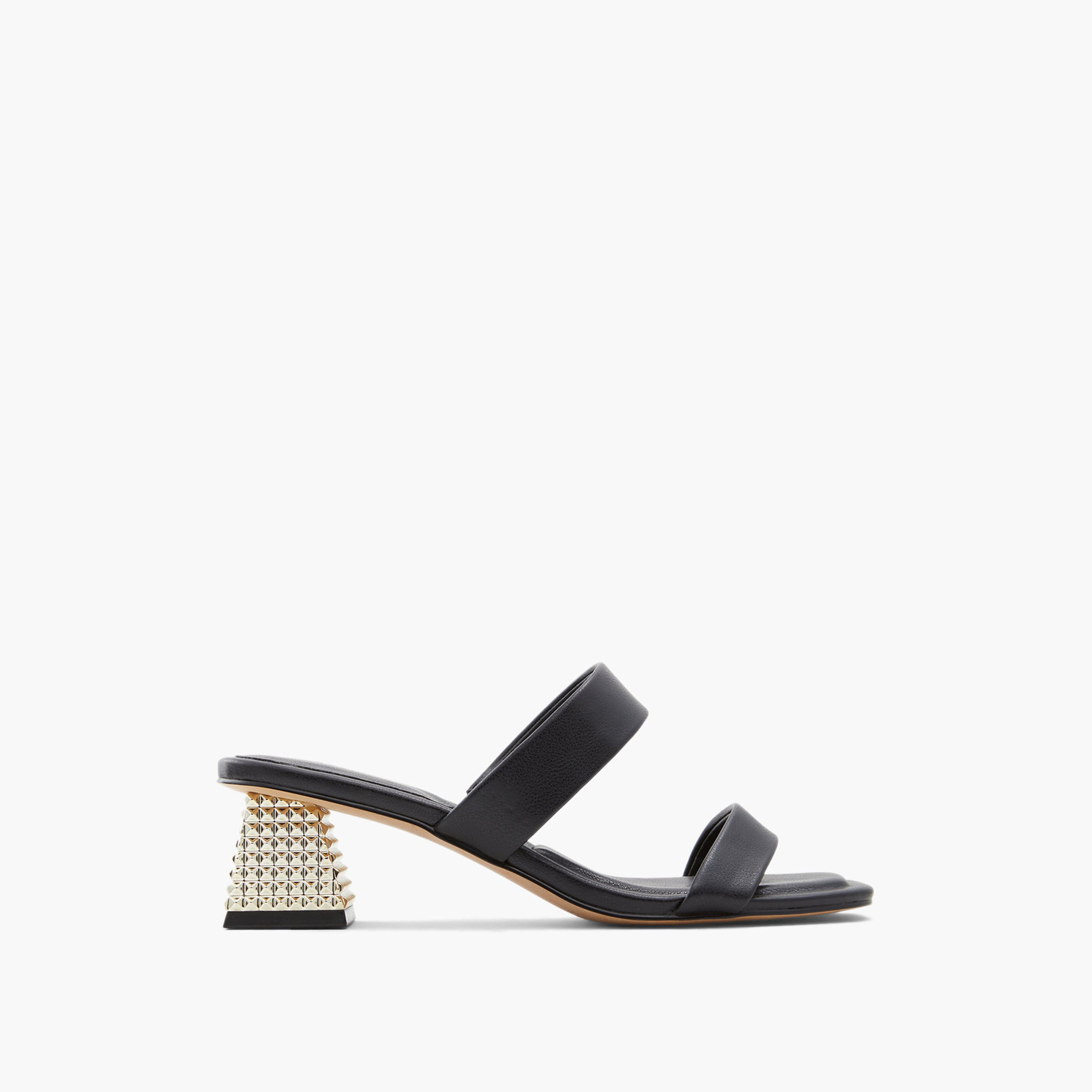 Aldo Women Black Square Toe Block Heels-women-shoes-heels-image-1