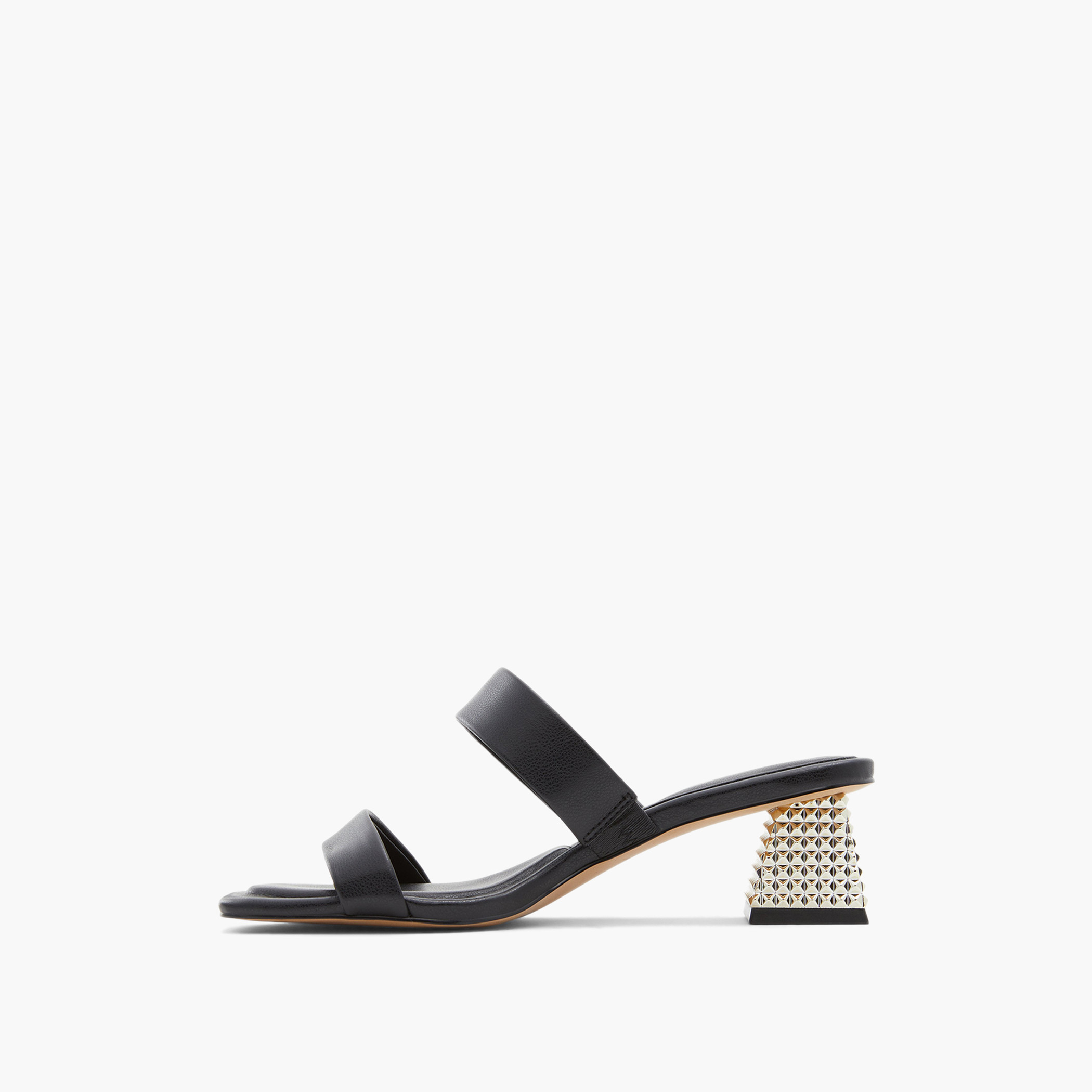 Aldo Women Black Square Toe Block Heels-women-shoes-heels-image-3