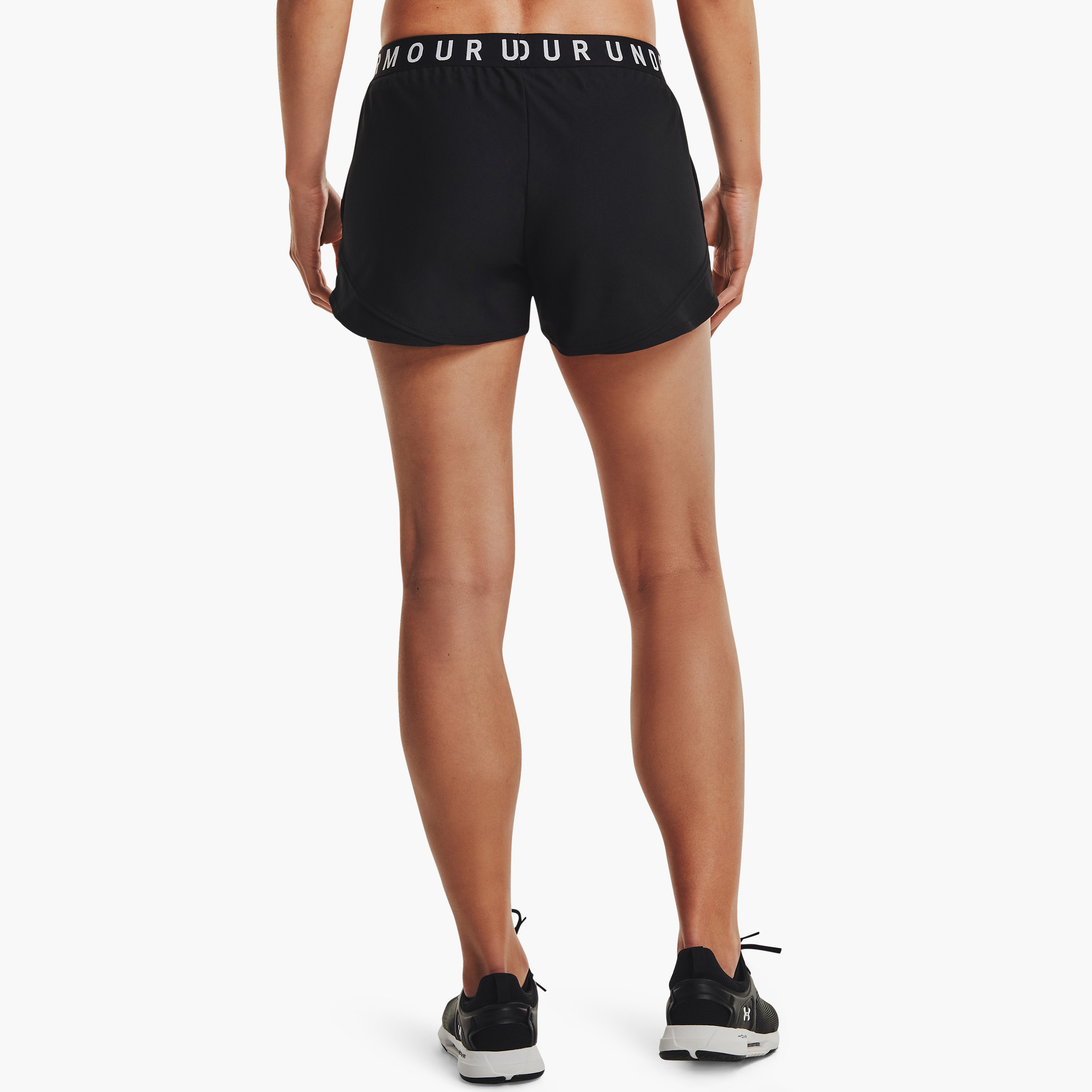 شورت بلاي أب شورت 3.0 لوجو متوسط الارتفاع من اندر ارمر | 1344552-sports-women-clothing-athleticskirtsandshorts-image-4
