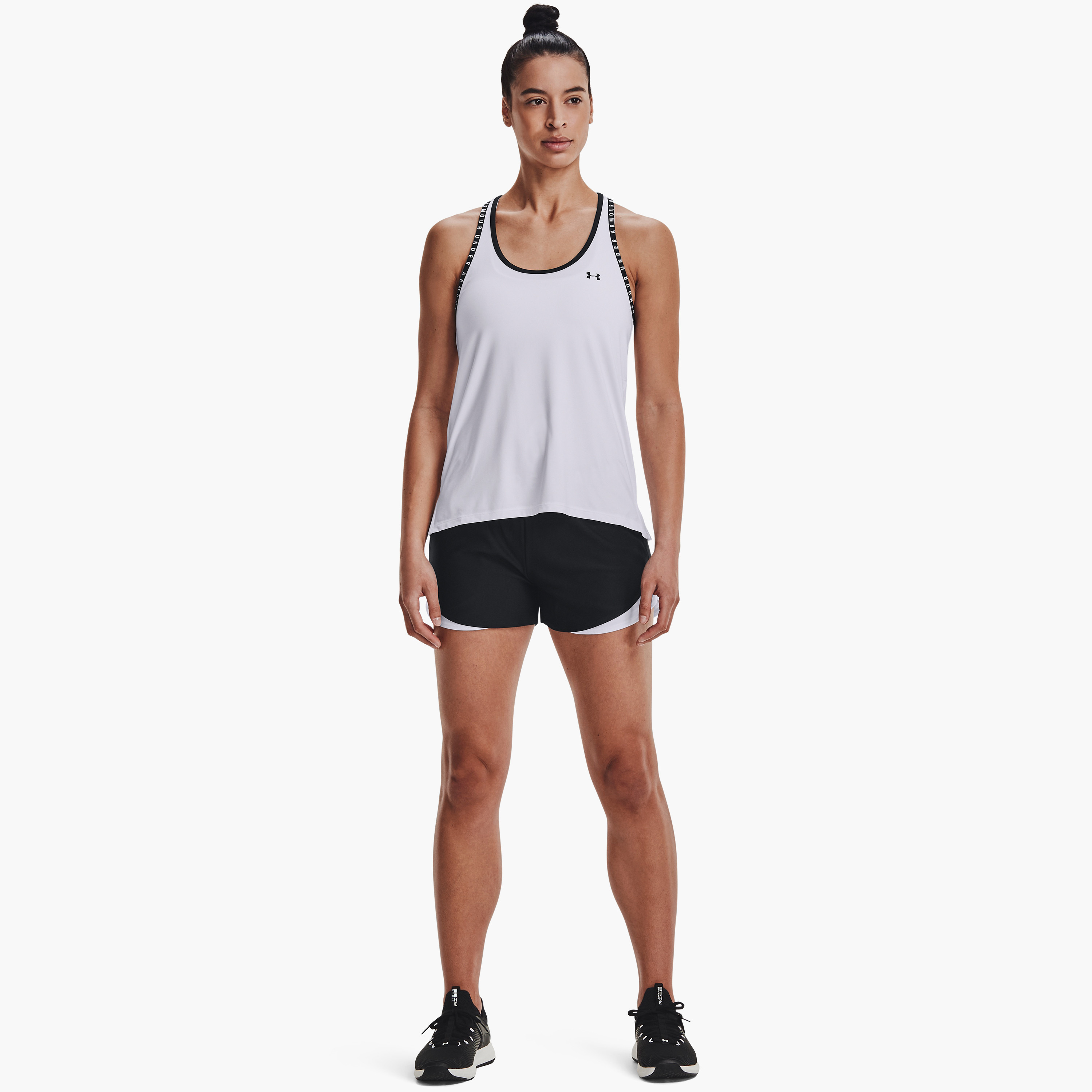 شورت بلاي أب شورت 3.0 لوجو متوسط الارتفاع من اندر ارمر | 1344552-sports-women-clothing-athleticskirtsandshorts-image-6