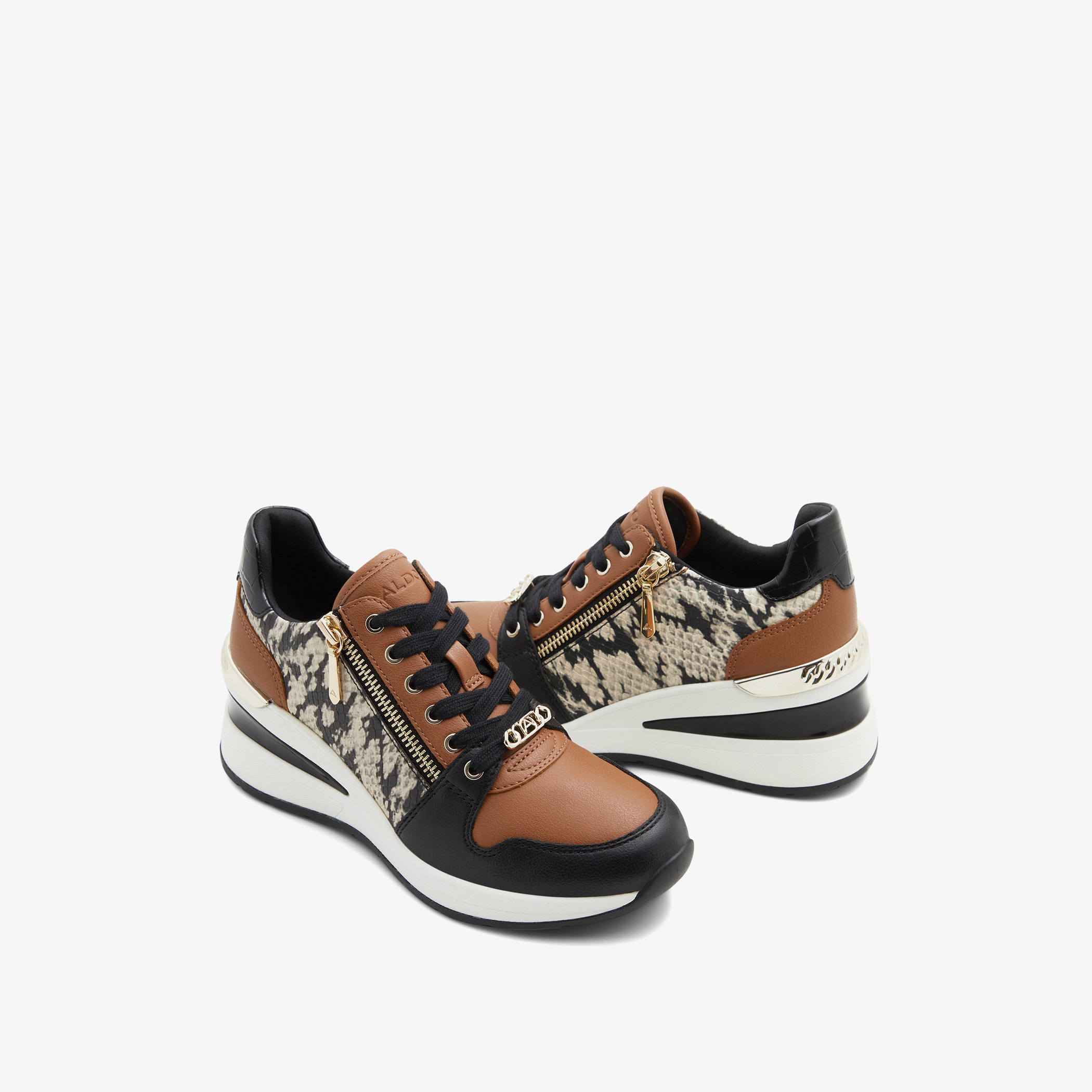 حذاء رياضي نسائي متعدد الألوان من ألدو أدوييوياكس بطبعة الزواحف مع سحاب جانبي-women-shoes-sneakers-image-3