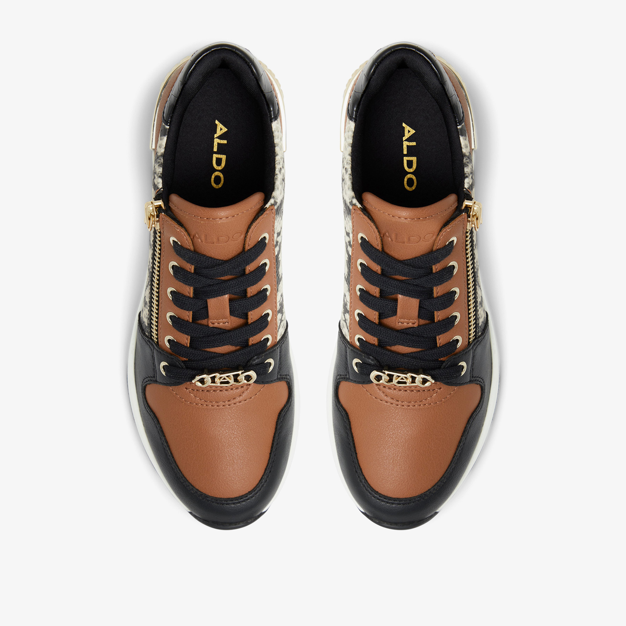 حذاء رياضي نسائي متعدد الألوان من ألدو أدوييوياكس بطبعة الزواحف مع سحاب جانبي-women-shoes-sneakers-image-4