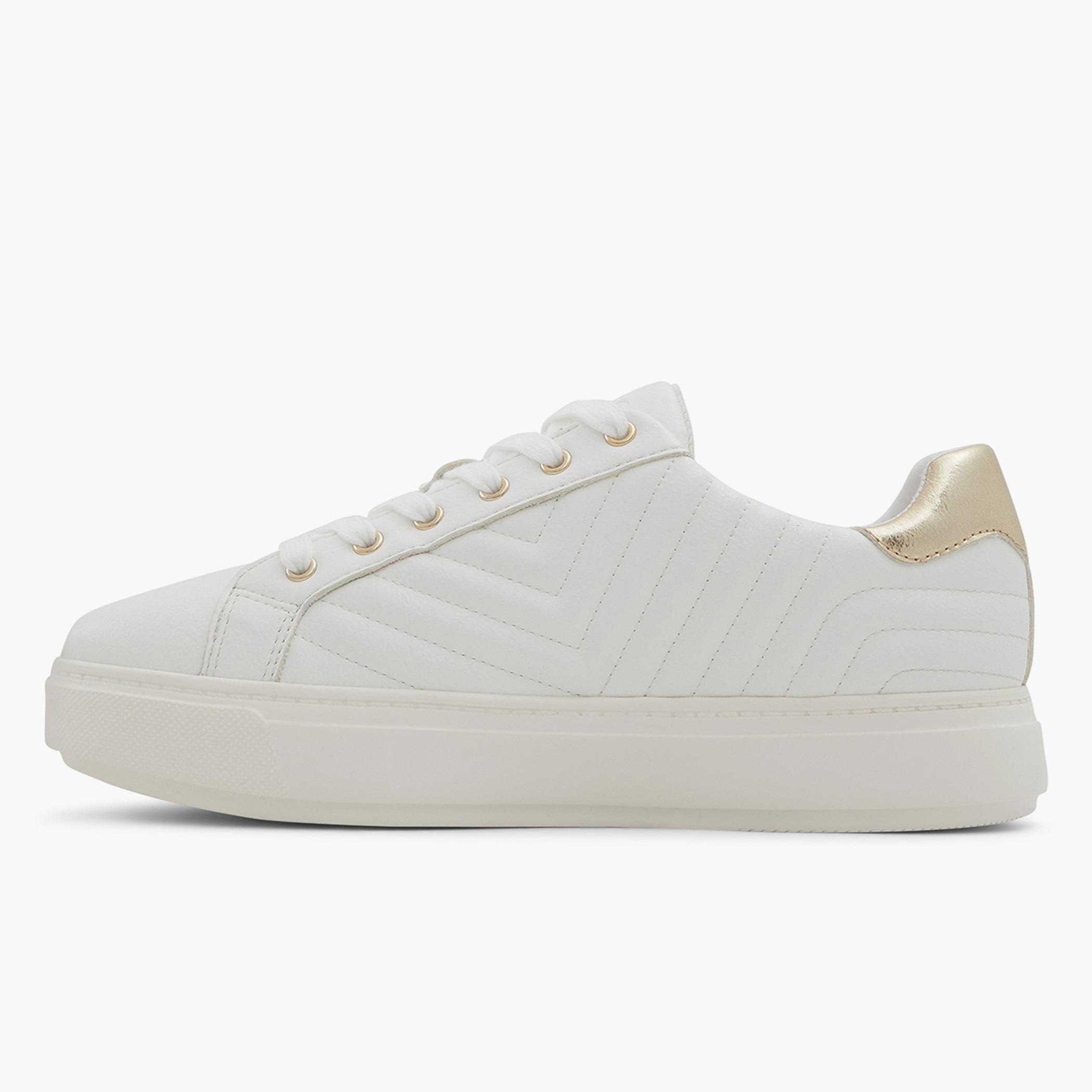 حذاء رياضي من ألدو لوفينو نسائي أبيض مبطن برباط-women-shoes-sneakers-image-2
