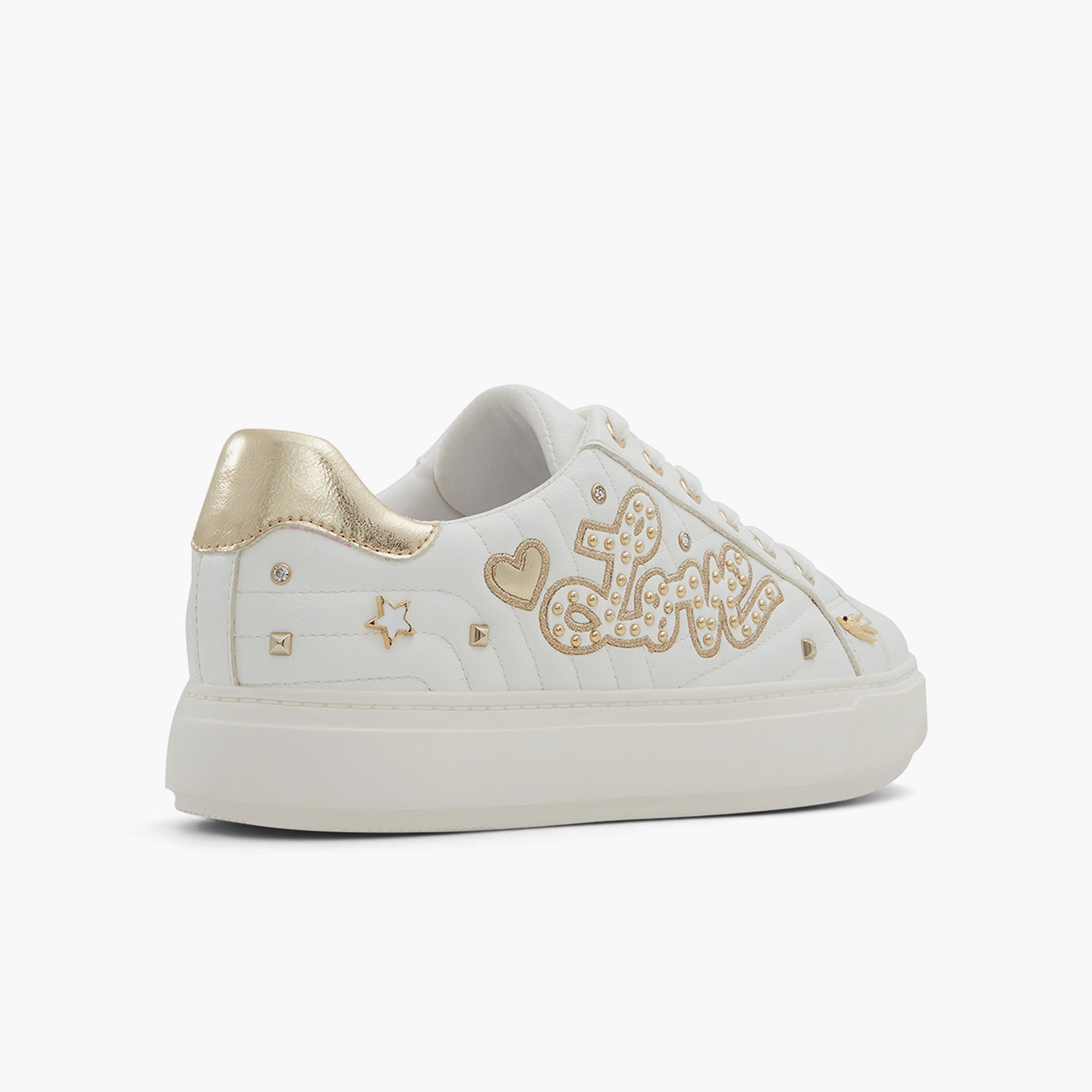 حذاء رياضي من ألدو لوفينو نسائي أبيض مبطن برباط-women-shoes-sneakers-image-7