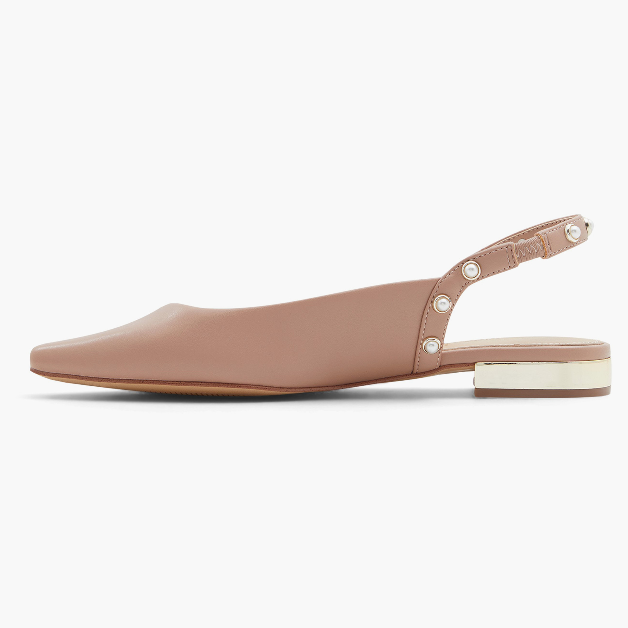 حذاء باليرينا من ألدو مايلان بمقدمة مدببة باللون البيج وحبال من الخلف للنساء-women-shoes-ballerinas-image-3