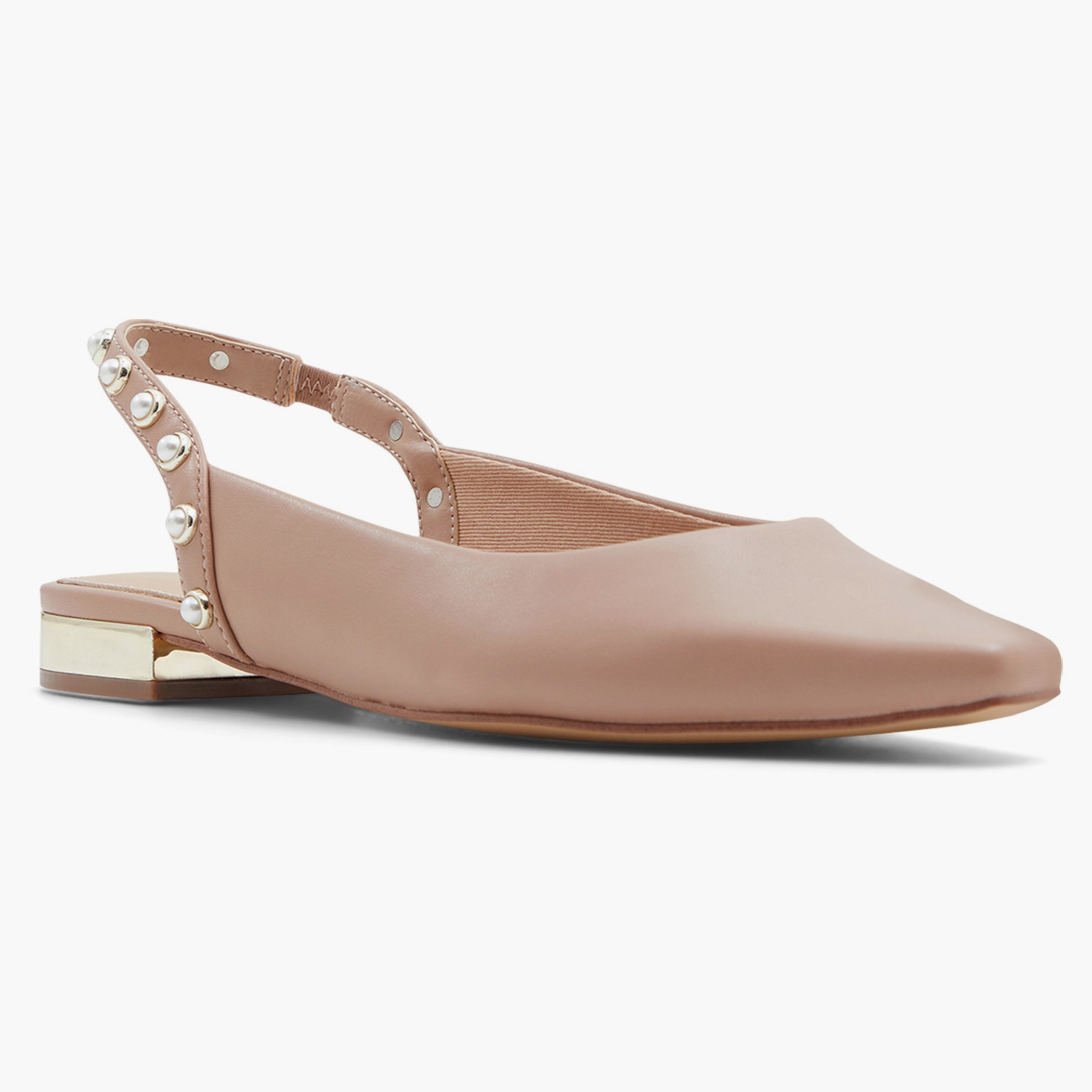 حذاء باليرينا من ألدو مايلان بمقدمة مدببة باللون البيج وحبال من الخلف للنساء-women-shoes-ballerinas-image-4