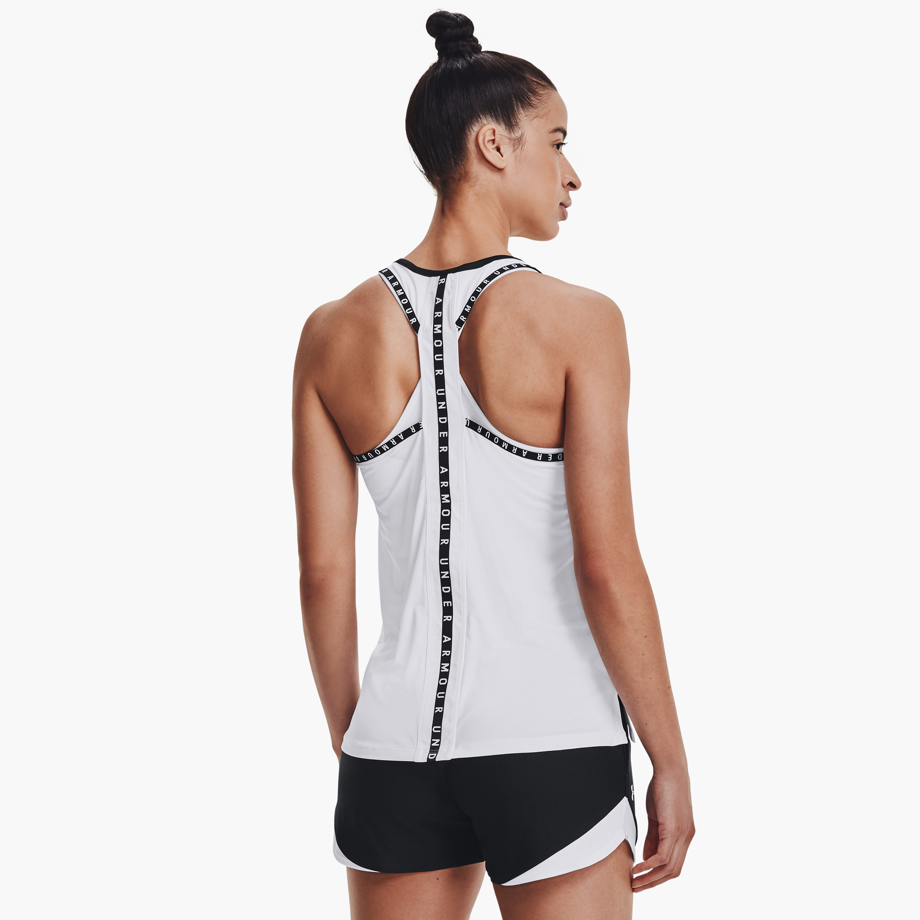 تي شيرت بدون أكمام بشعار خروج المغلوب مناندر ارمر | 1351596-sports-women-clothing-tshirtsandvests-image-8