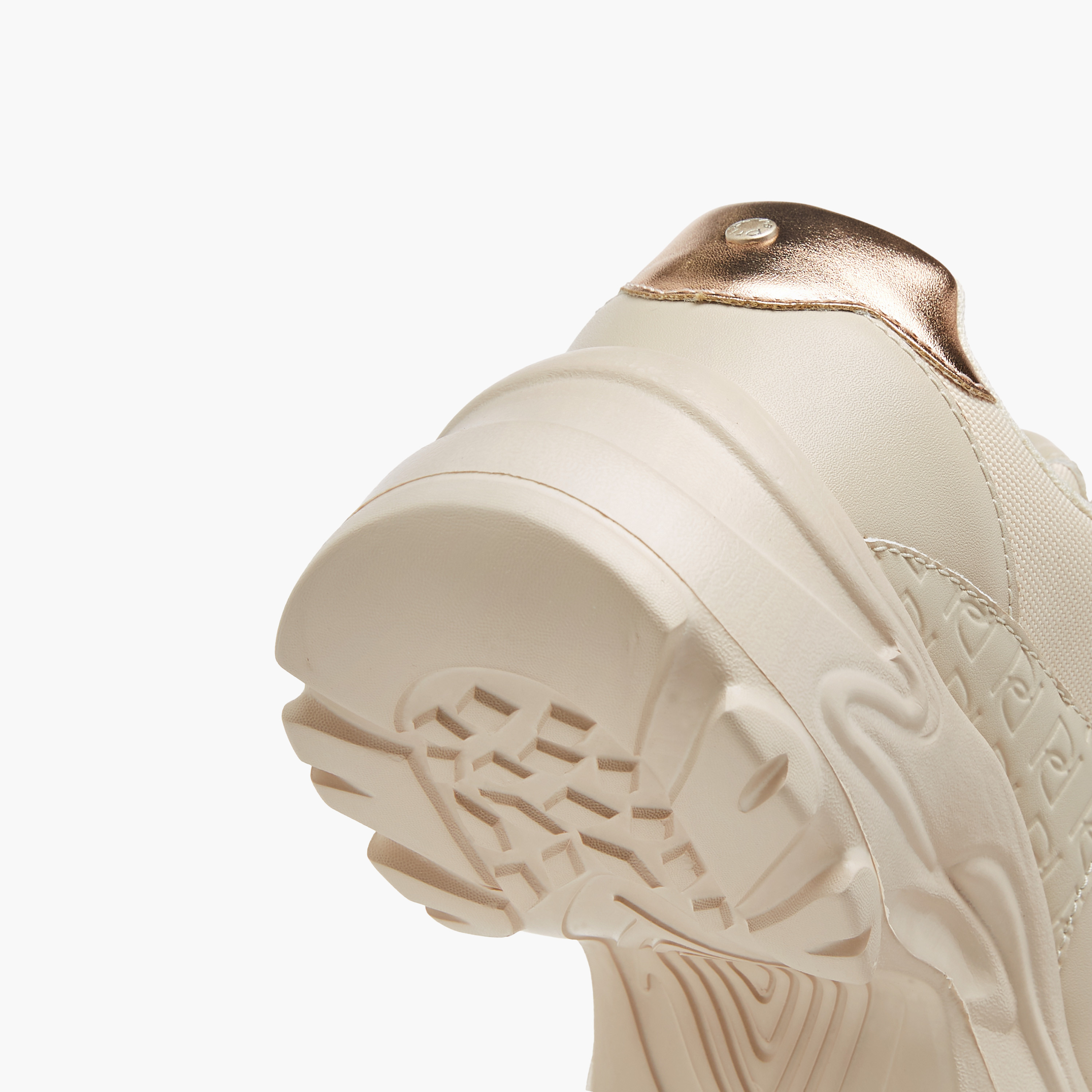 Paprika Monogram Embossed Sneakers with Lace-Up Closure-women-shoes-sneakers-image-5