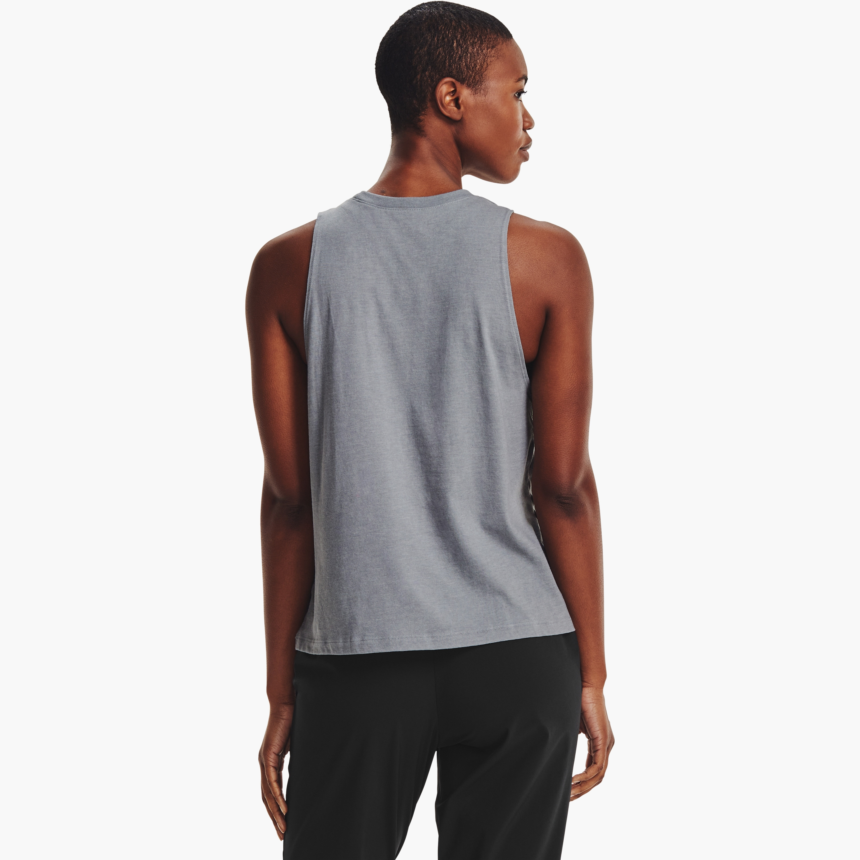 Under Armour Live Sportstyle Logo Crew Neck Sleeveless Tank Top | 1356297-sports-women-clothing-tshirtsandvests-image-8