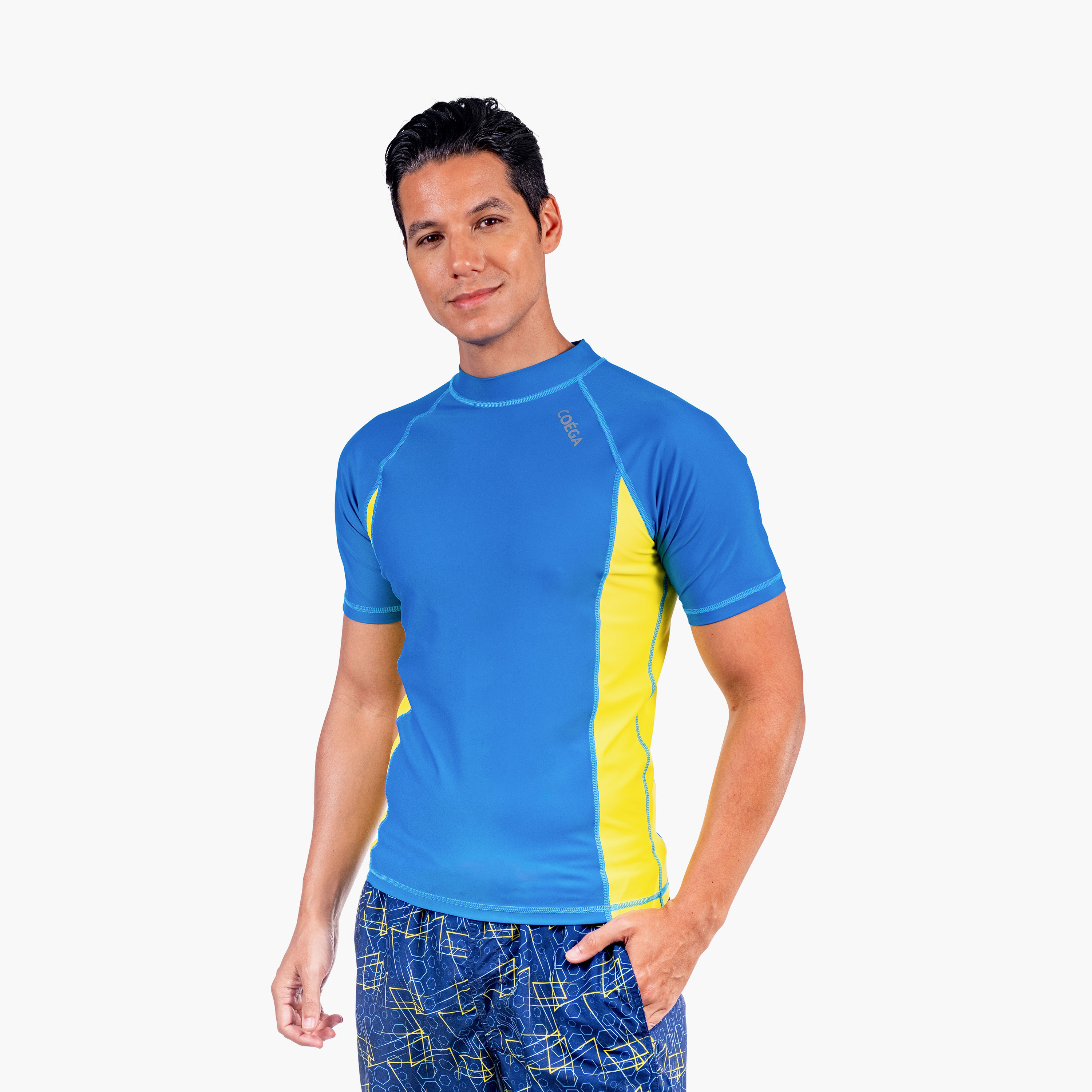 COEGA Men's Rashguard Short Sleeve-sports-men-clothing-swimwear-image-1