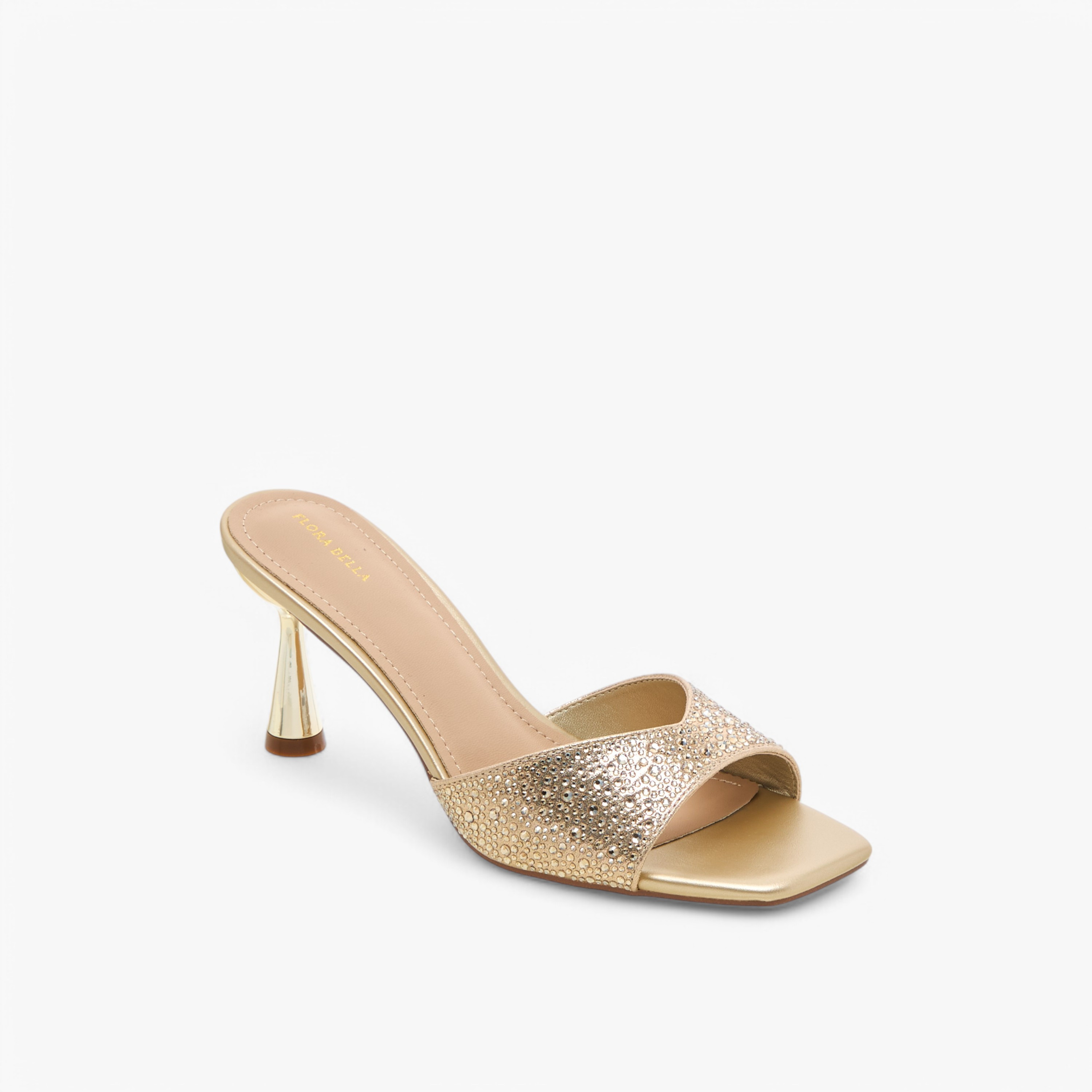 Flora Bella Embellished Slip-On Sandals with Flared Heel-women-shoes-sandals-heeled-image-2