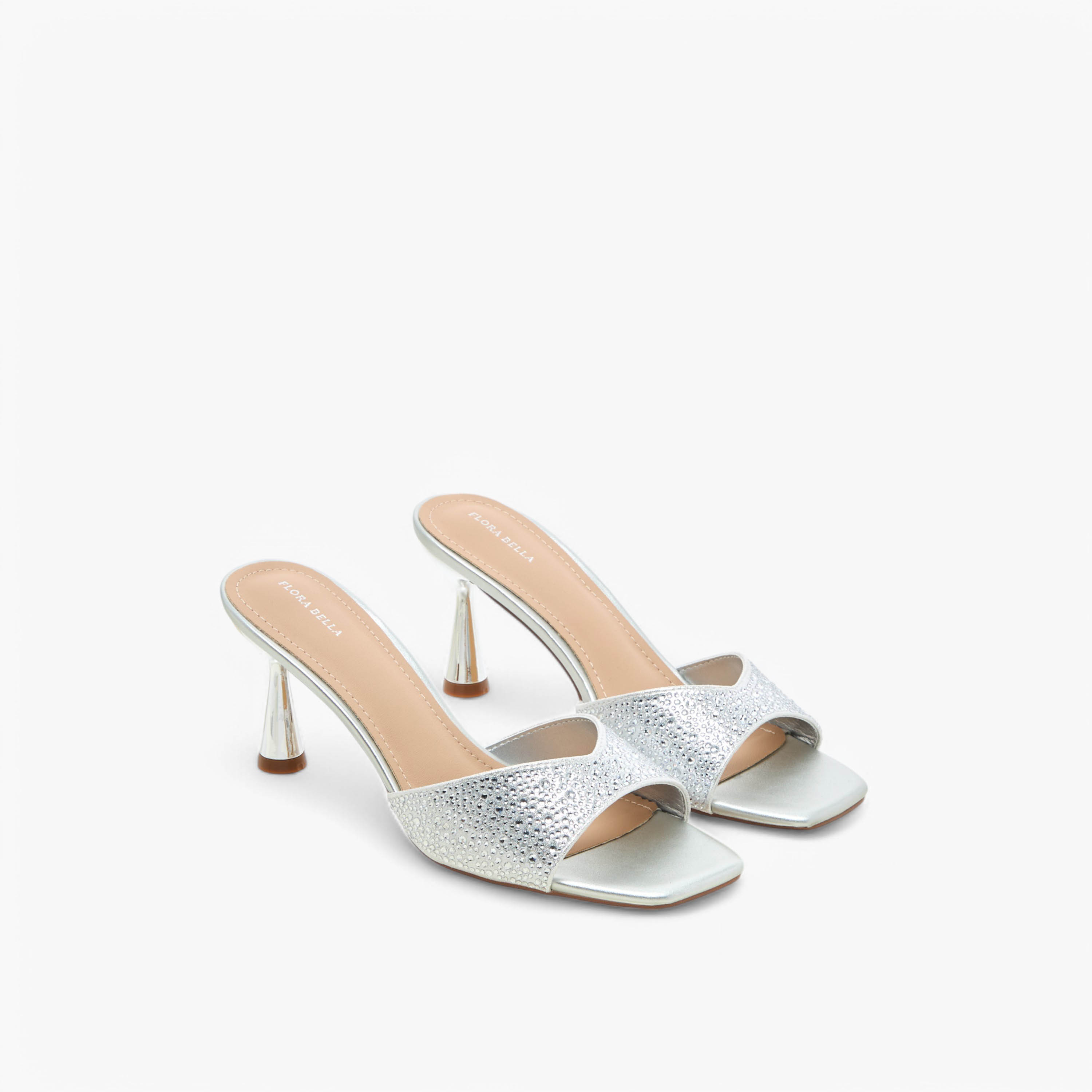 Flora Bella Embellished Slip-On Sandals with Flared Heel-women-shoes-sandals-heeled-image-1