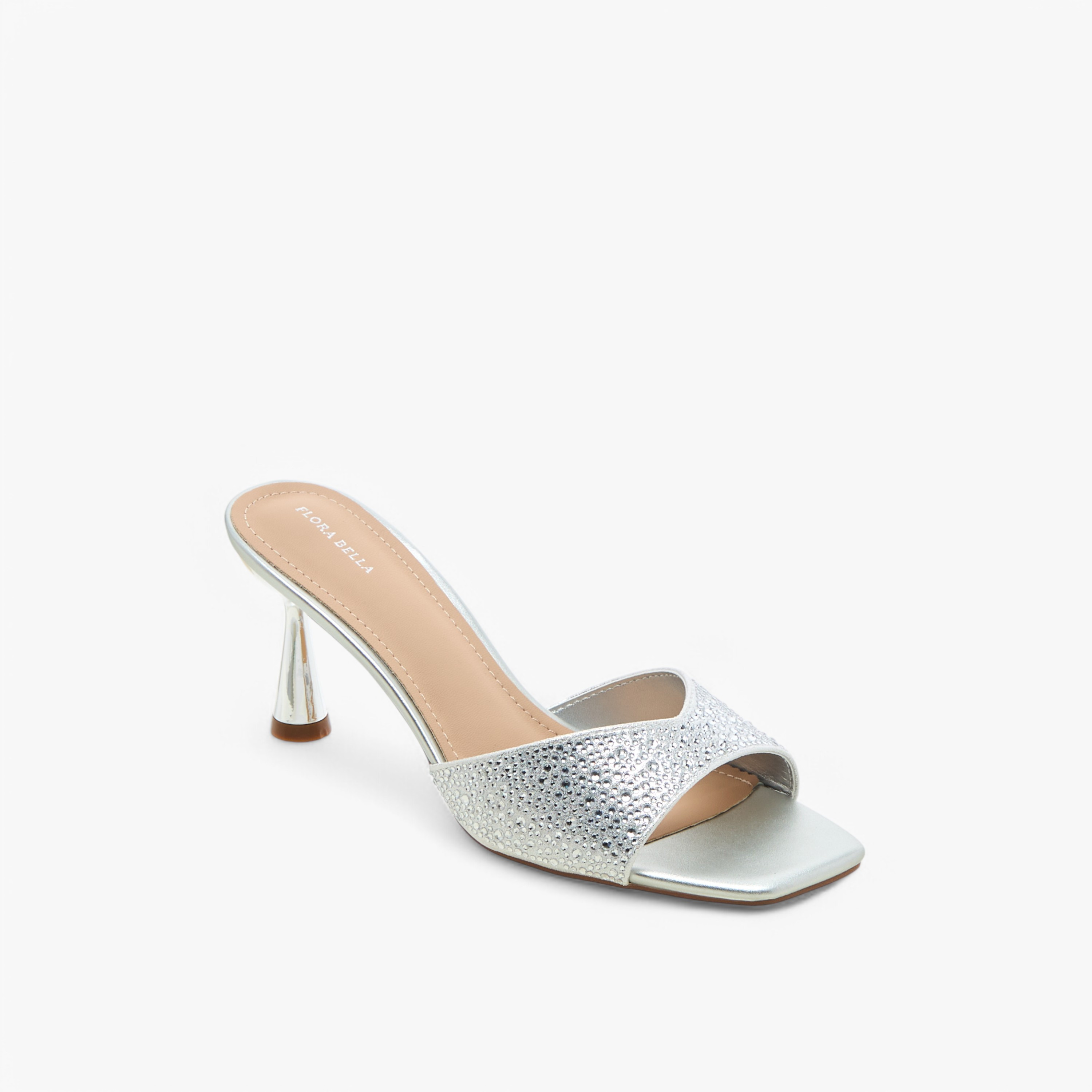 Flora Bella Embellished Slip-On Sandals with Flared Heel-women-shoes-sandals-heeled-image-2