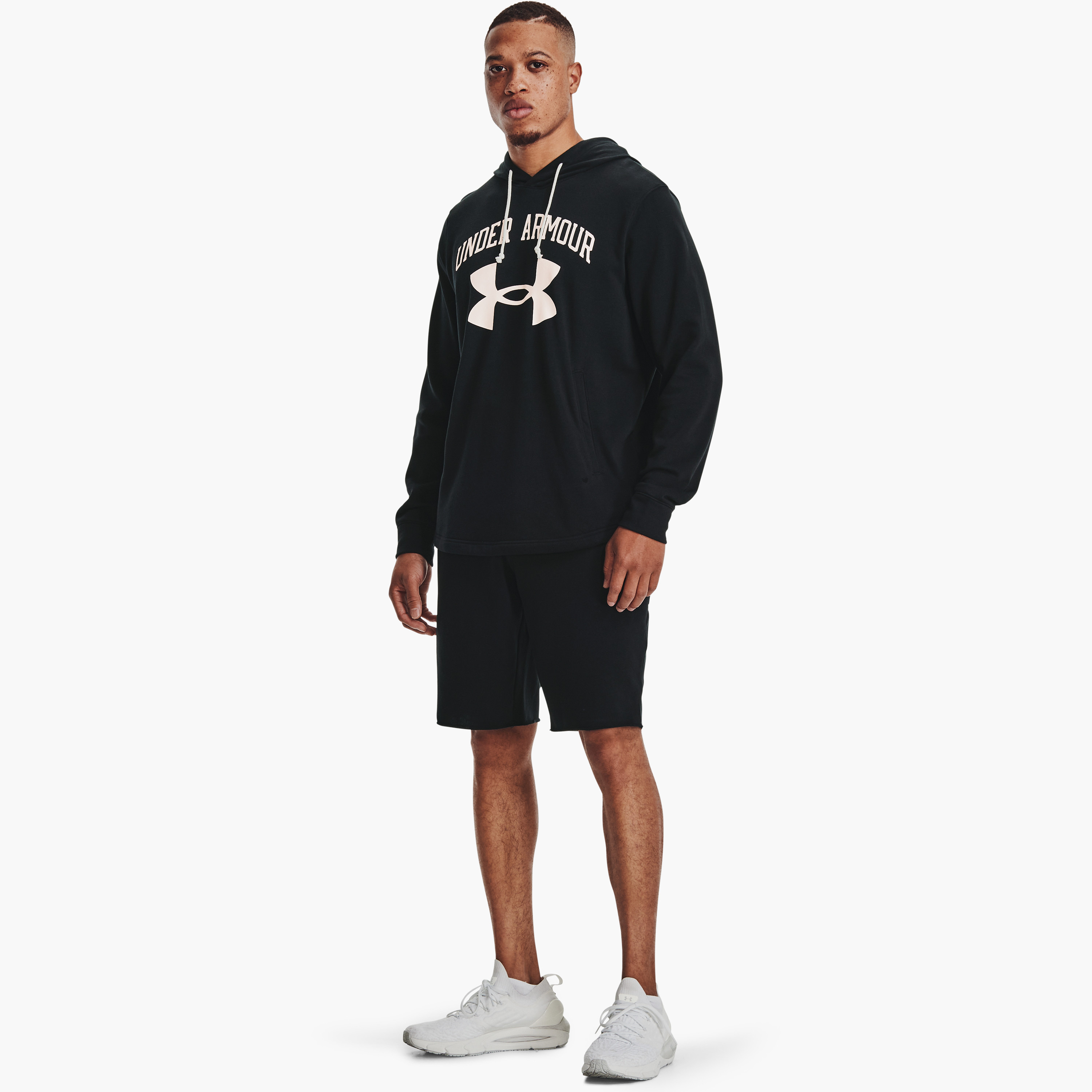 Under Armour RIVAL TERRY Logo Mid-Rise Shorts | 1361631-men-clothing-bottoms-shorts-image-2