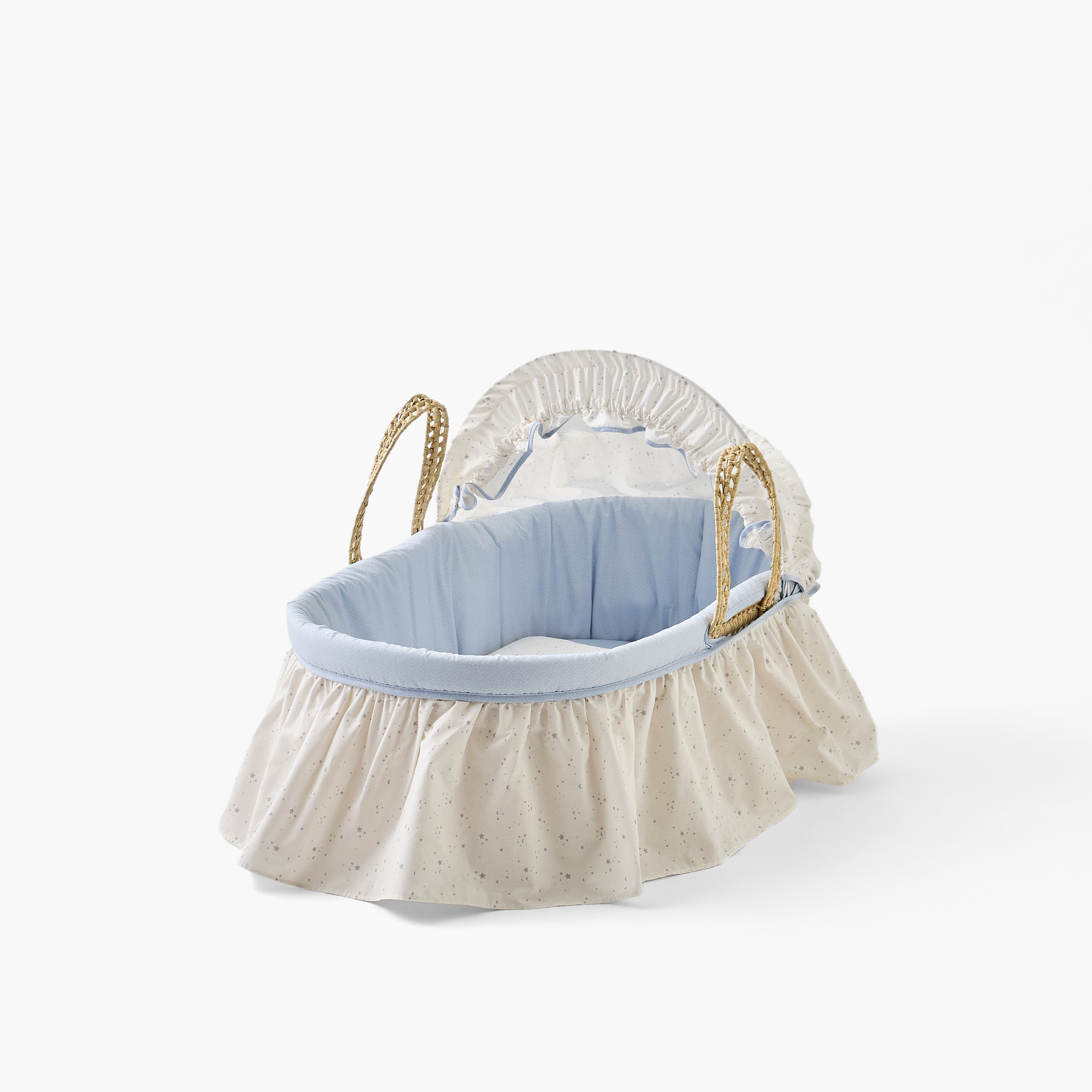 Cambrass Moses Basket with Handles and Hood-baby-nursery-furniture-cribsandbeds-bassinets-image-1