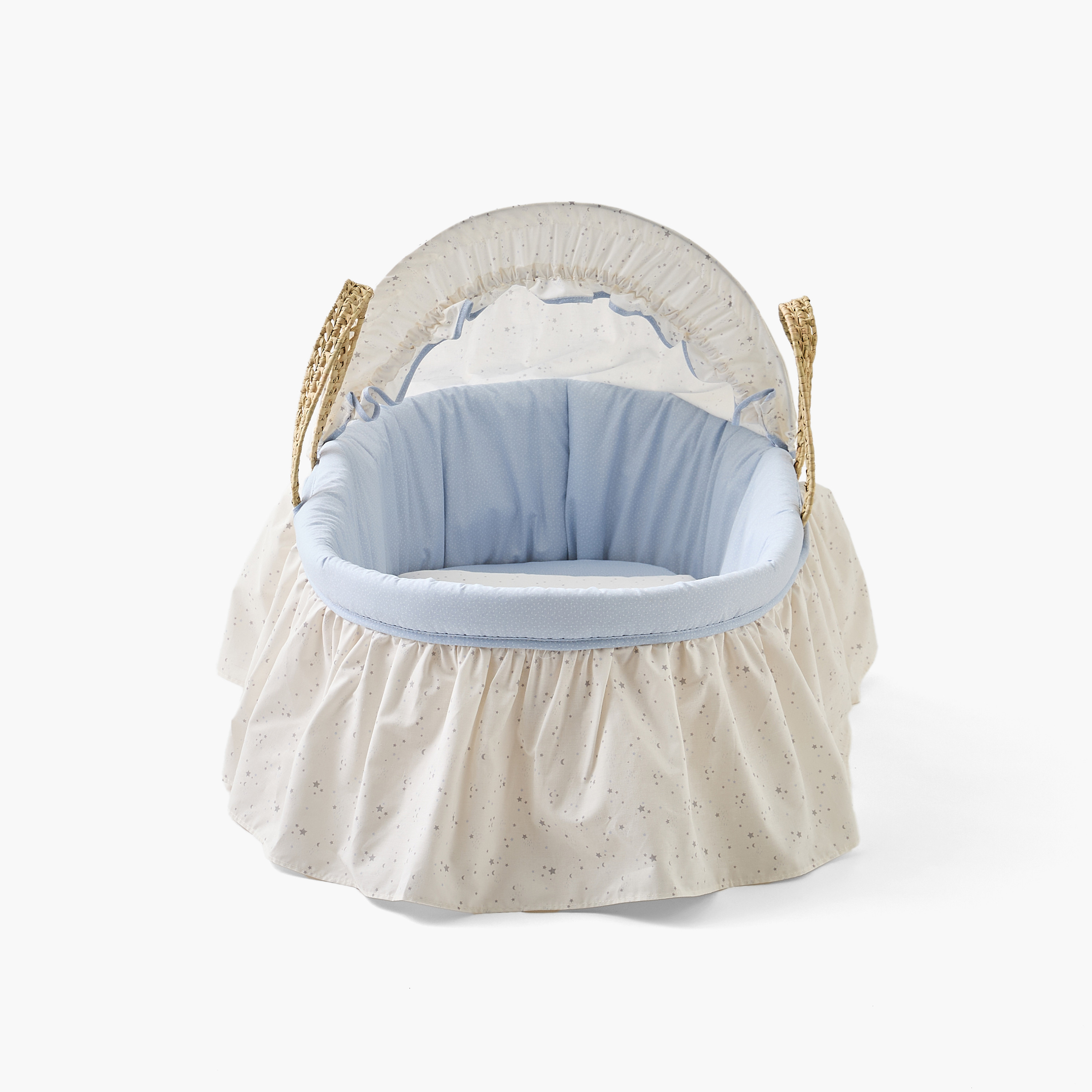 Cambrass Moses Basket with Handles and Hood-baby-nursery-furniture-cribsandbeds-bassinets-image-2