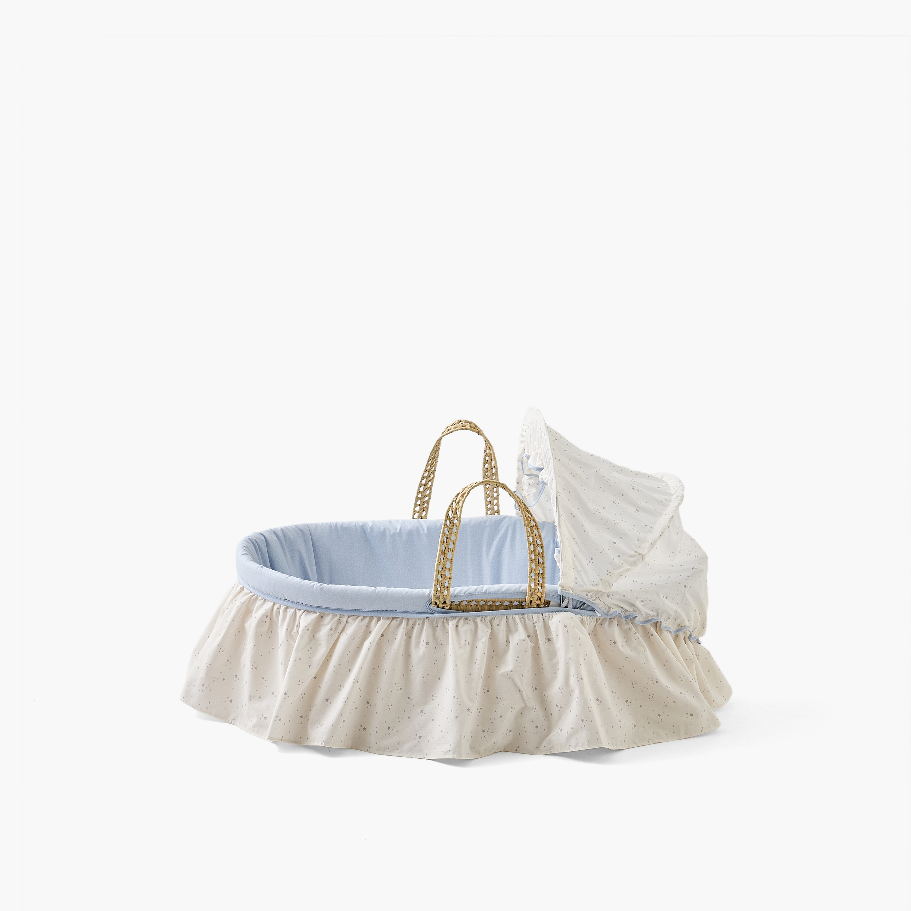 Cambrass Moses Basket with Handles and Hood-baby-nursery-furniture-cribsandbeds-bassinets-image-3