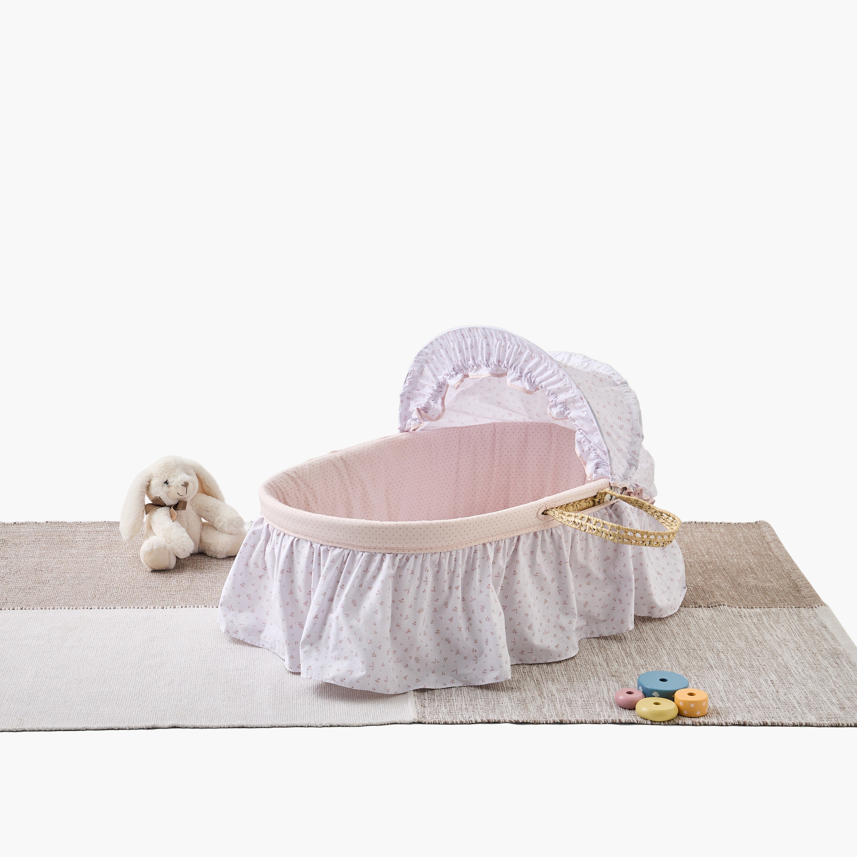 Cambrass Moses Basket with Handles and Hood-baby-nursery-furniture-mosesbaskets-image-12