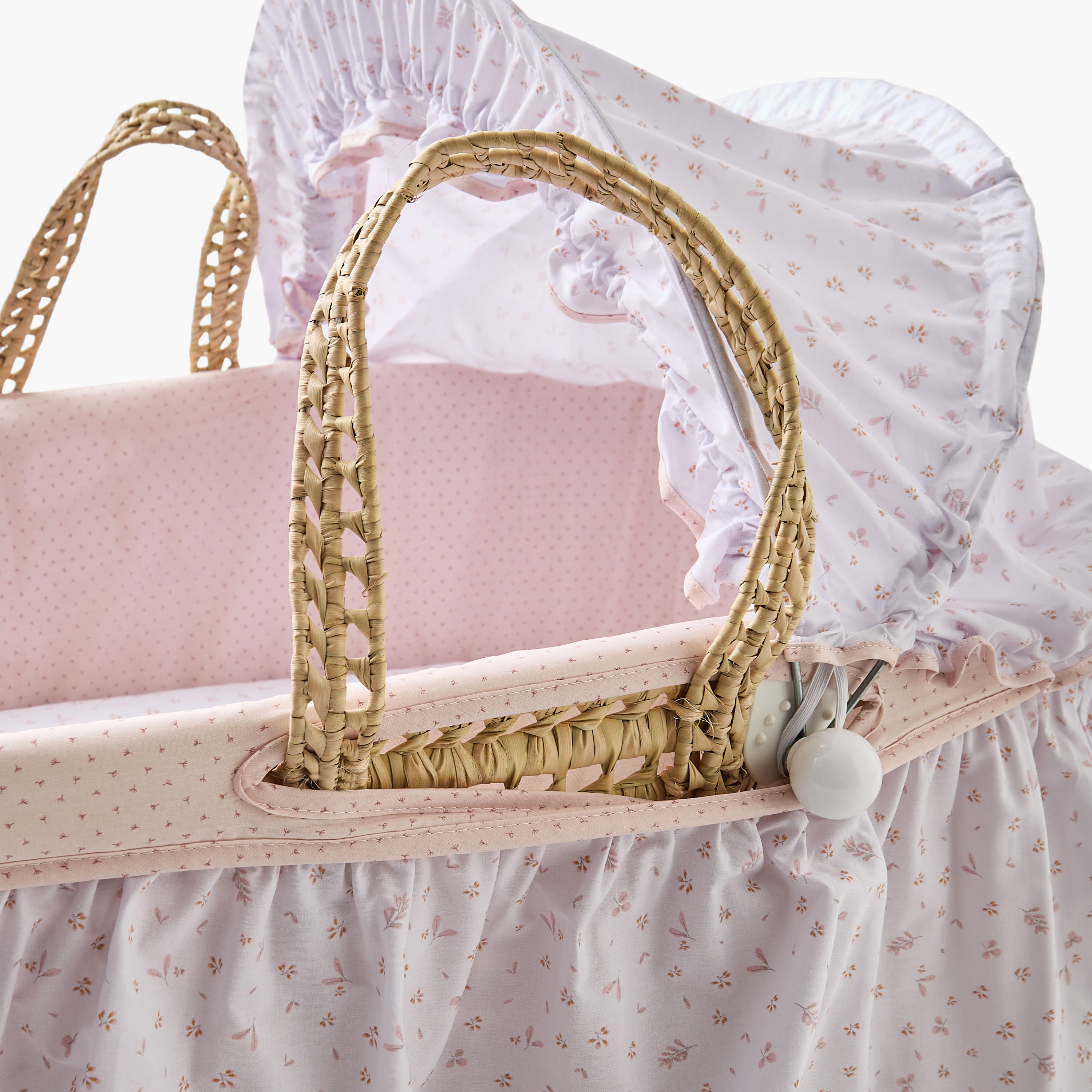 Cambrass Moses Basket with Handles and Hood-baby-nursery-furniture-cribsandbeds-bassinets-image-8