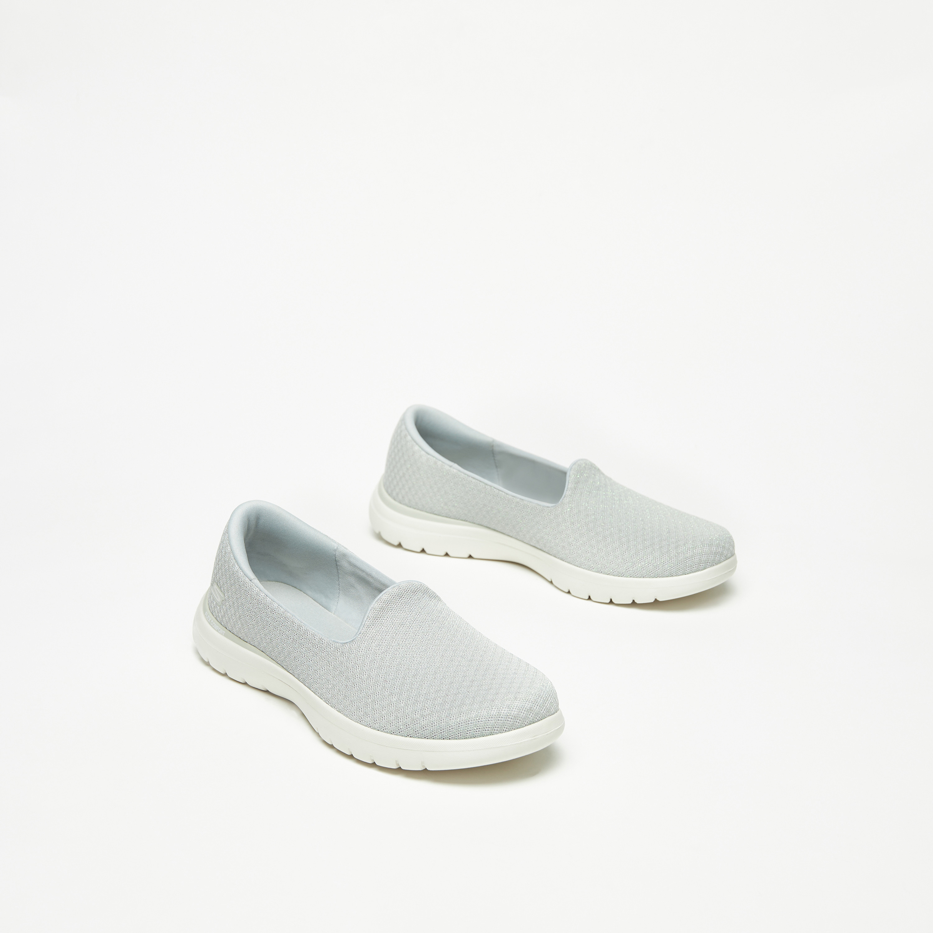 Skechers On-The-Go Flex Women Air Cooled Goga Mat Walking Shoes 136408-LTGY | OE-sports-women-shoes-image-1