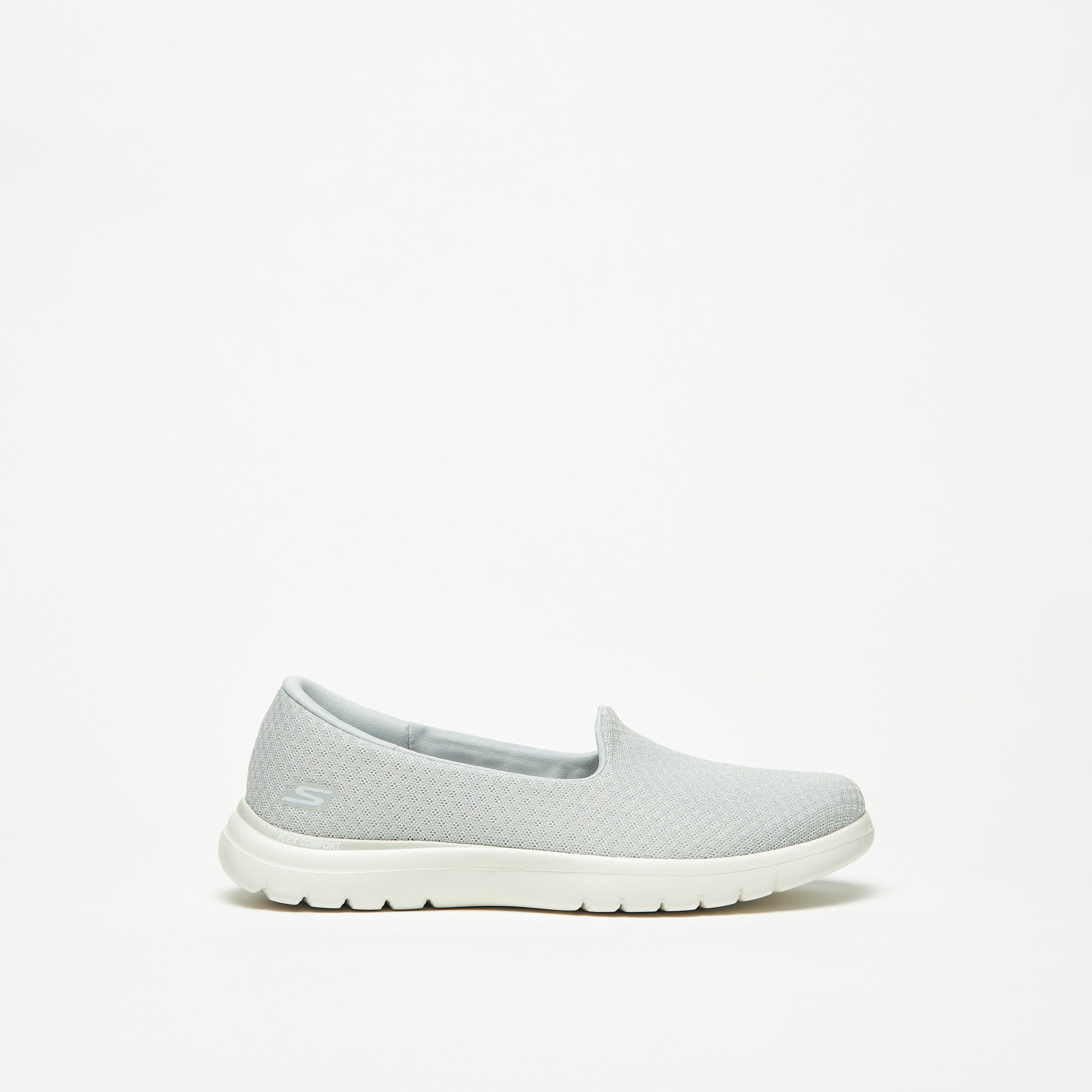 Skechers On-The-Go Flex Women Air Cooled Goga Mat Walking Shoes 136408-LTGY | OE-sports-women-shoes-image-4