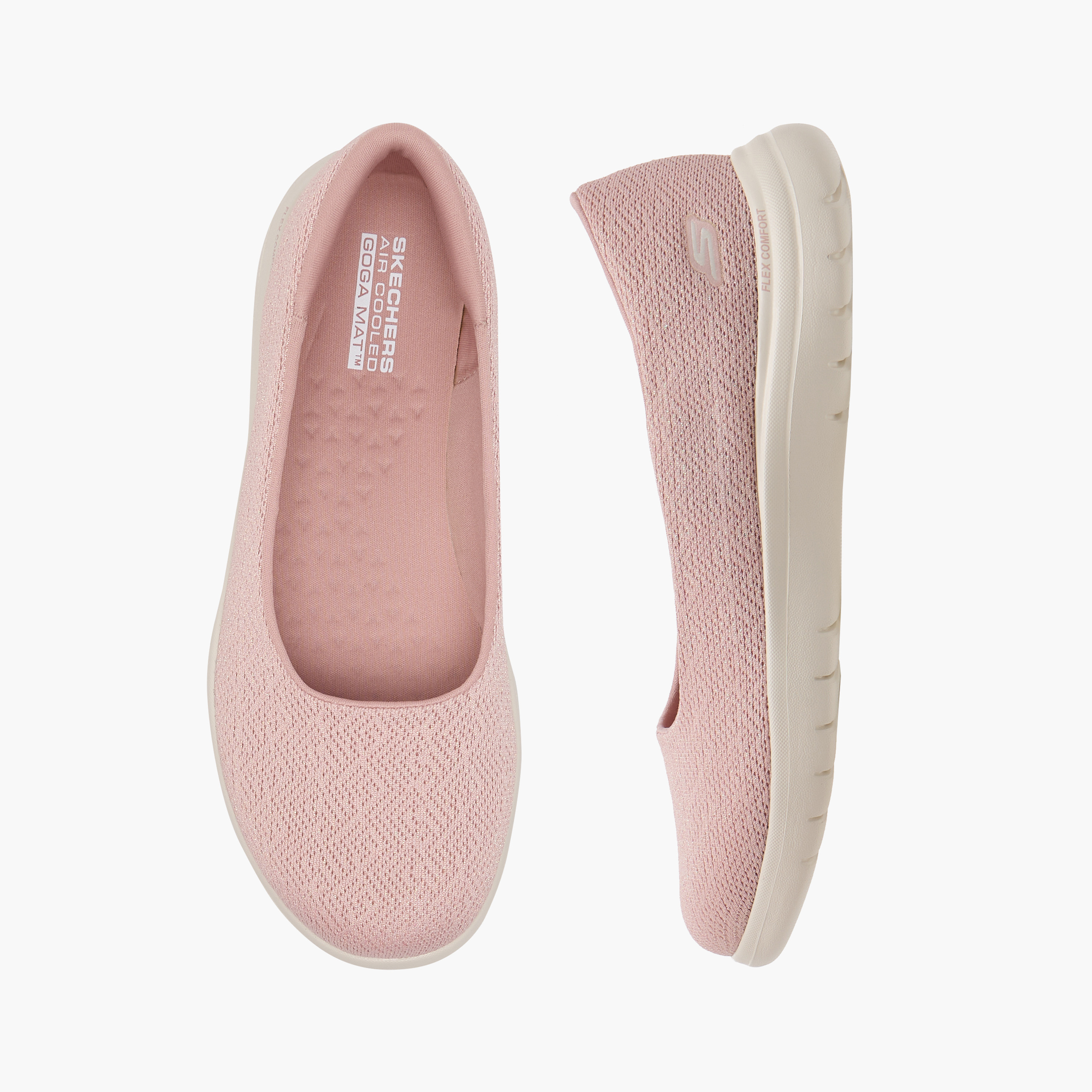 أحذية المشي النسائية المرنة للسكيشرز 136530 | OE-women-shoes-ballerinas-image-1