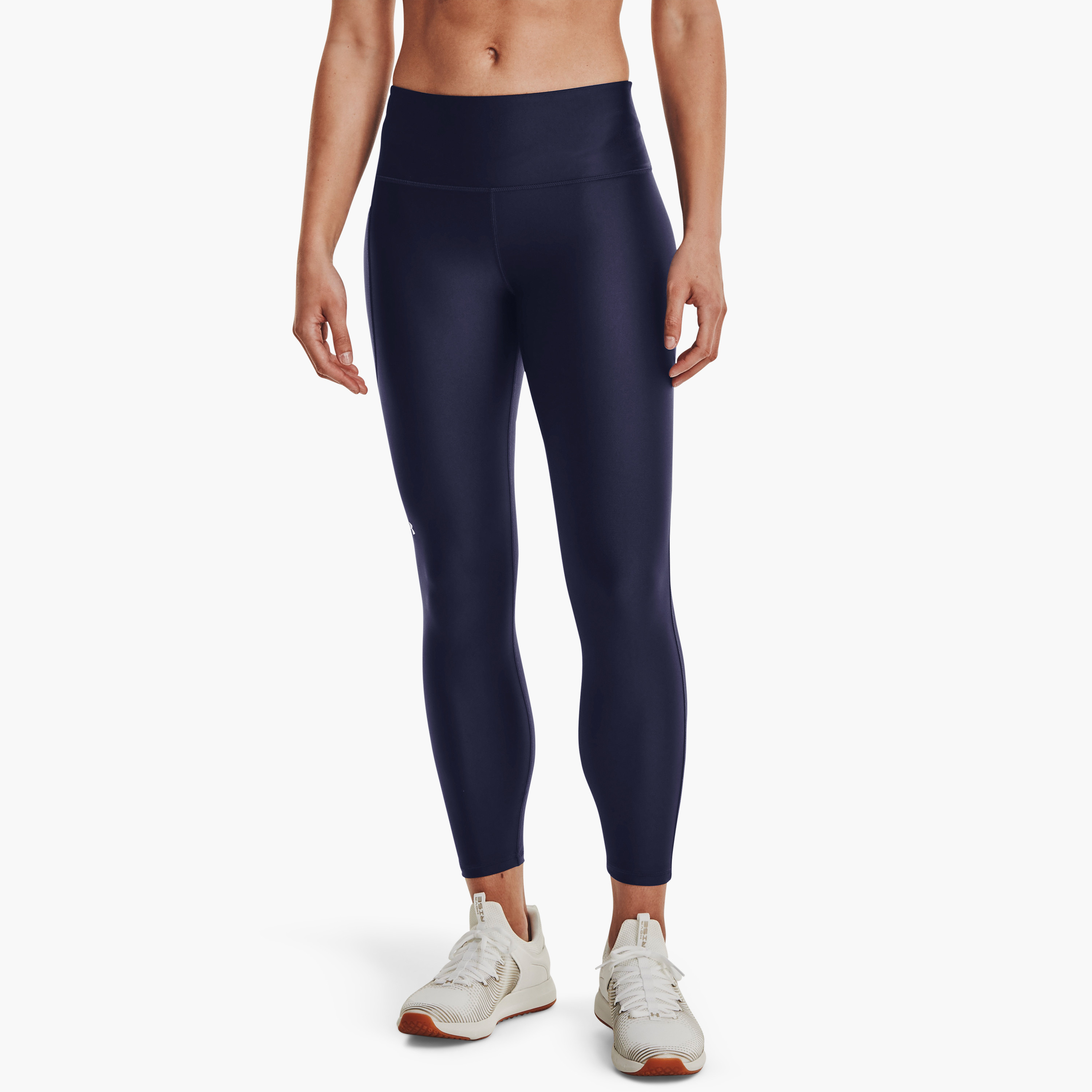 بنطلون ضيق بخصر مرتفع سادة بطول الكاحل من اندر ارمر | 1365335-women-clothing-bottoms-leggings-image-9