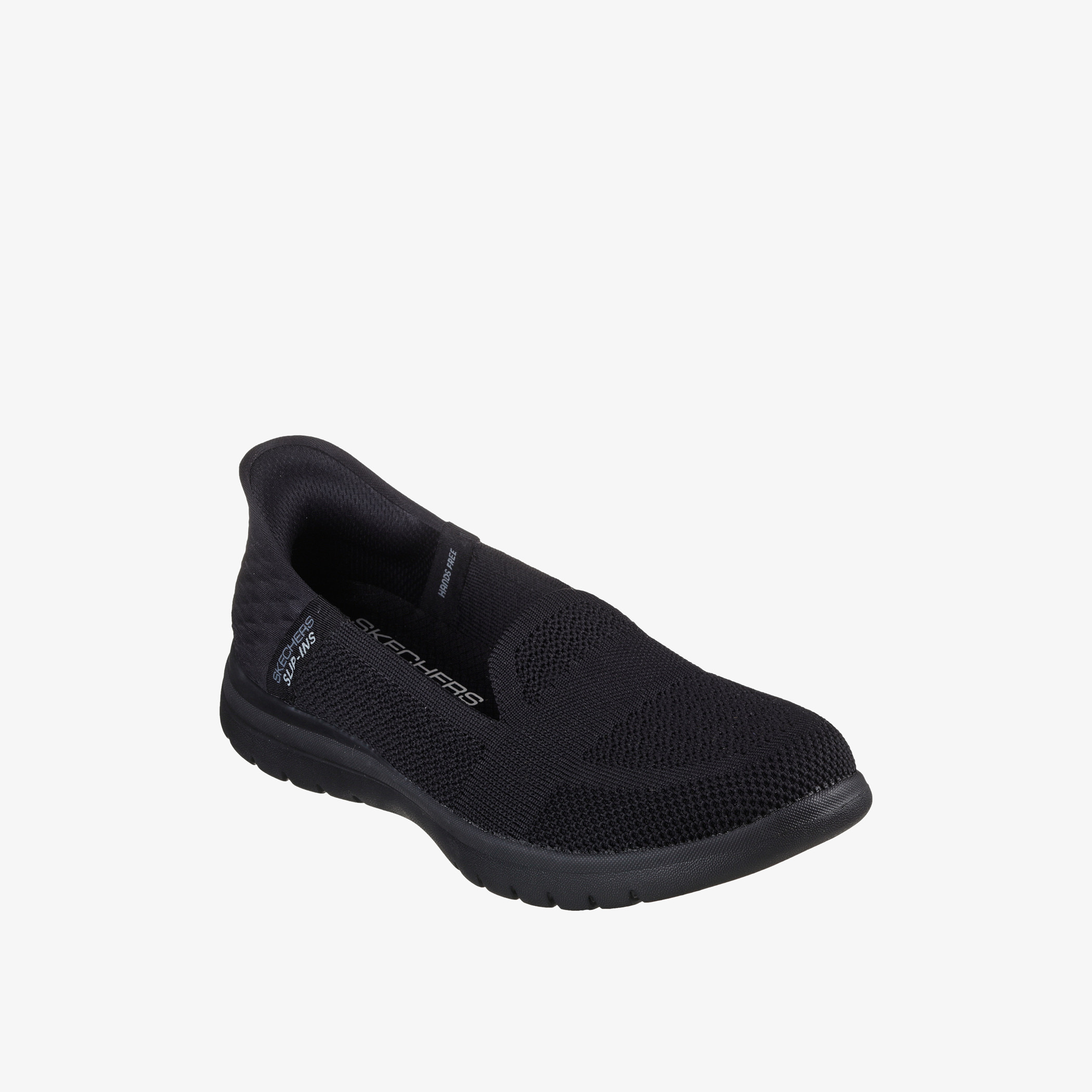 Skechers black walking clearance shoes