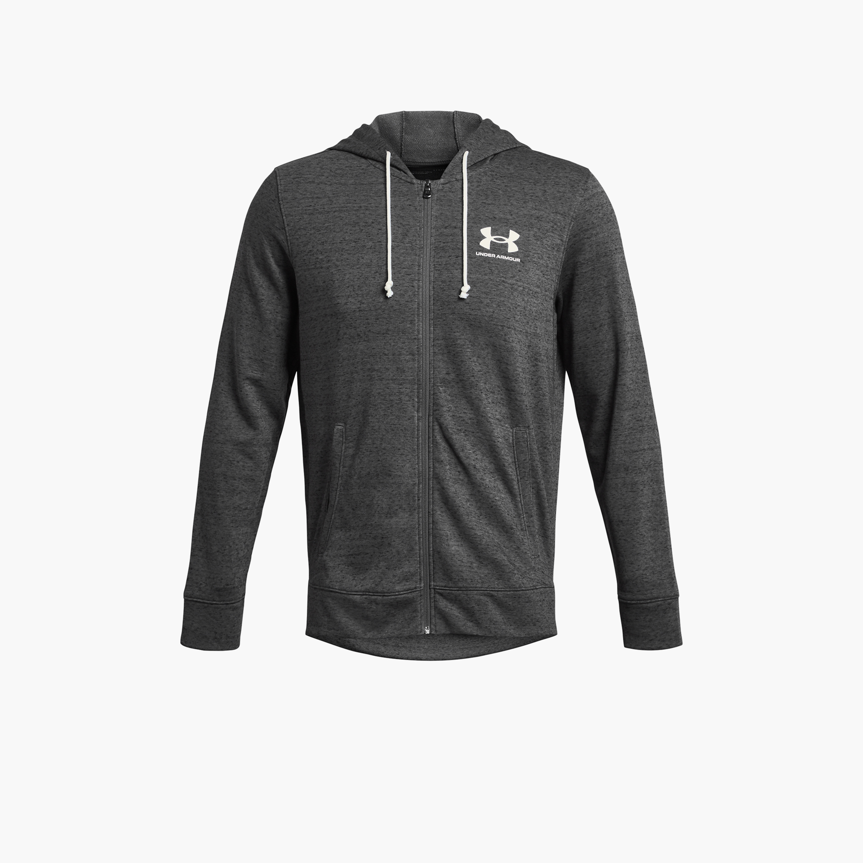 أندر آرمور- هودي رجالي   بشعار Rival Terry  بسحاب كامل 1370409 | OE-men-clothing-sportswearandactivewear-hoodiesandsweatshirts-image-3