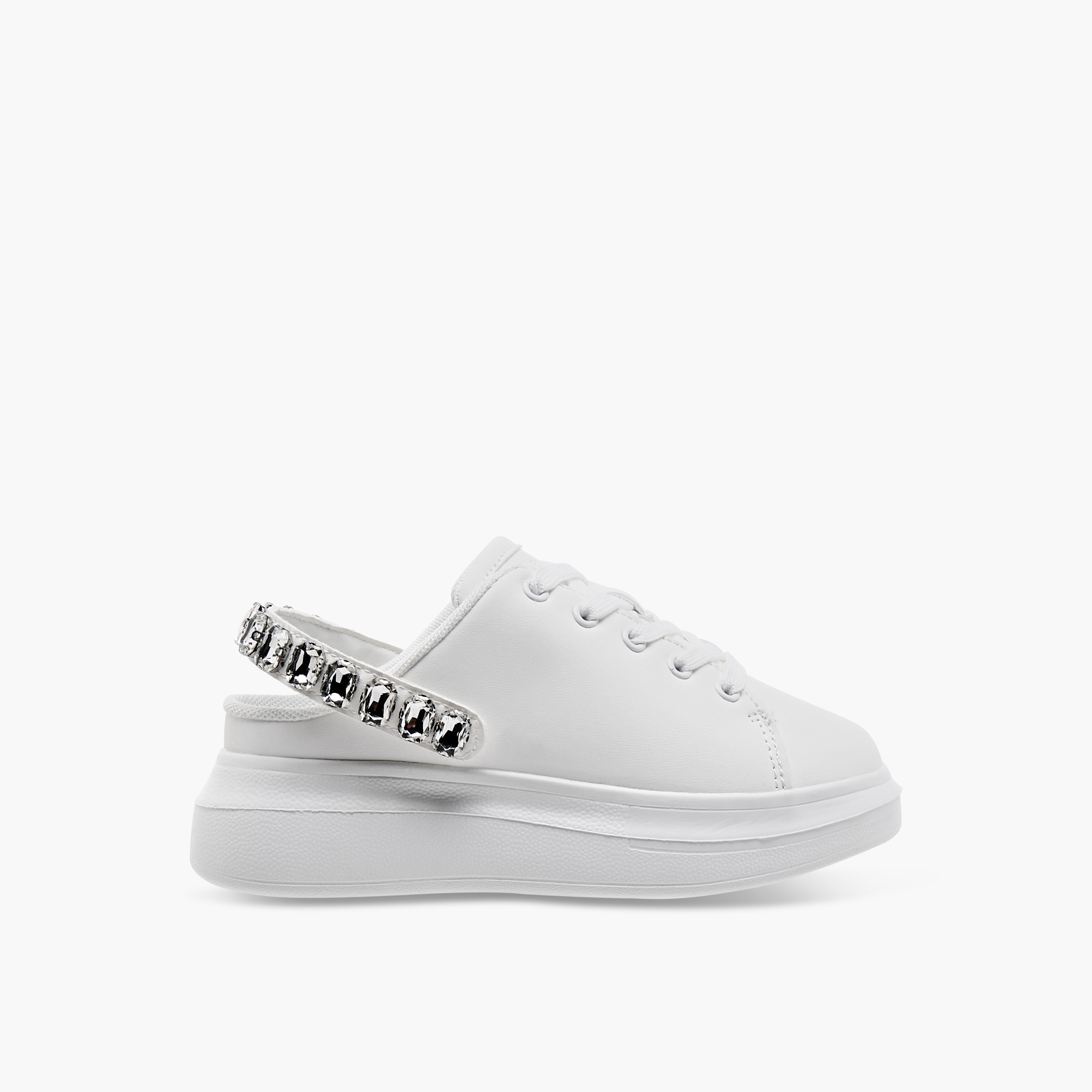 حذاء سنيكرز مزين بتفاصيل رباط من سيليست-girls-shoes-sneakers-image-3