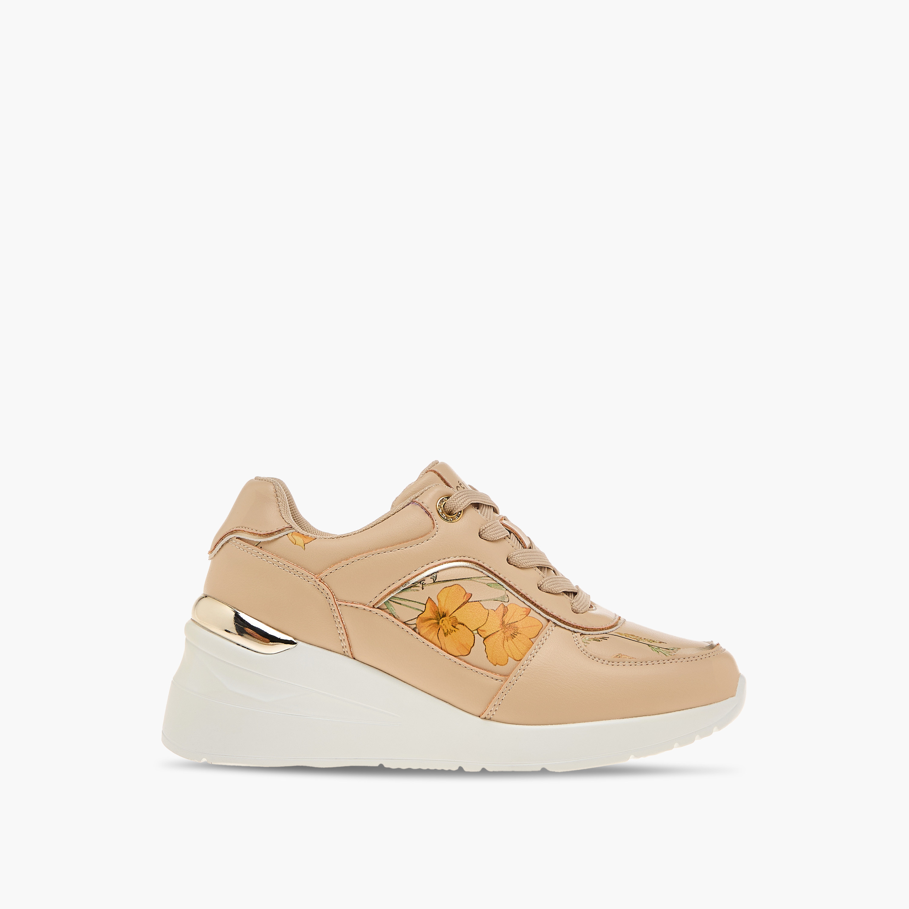 Celeste Women's Floral Print Sneakers with Wedge Heels and Lace-Up Closure-women-shoes-sneakers-image-3
