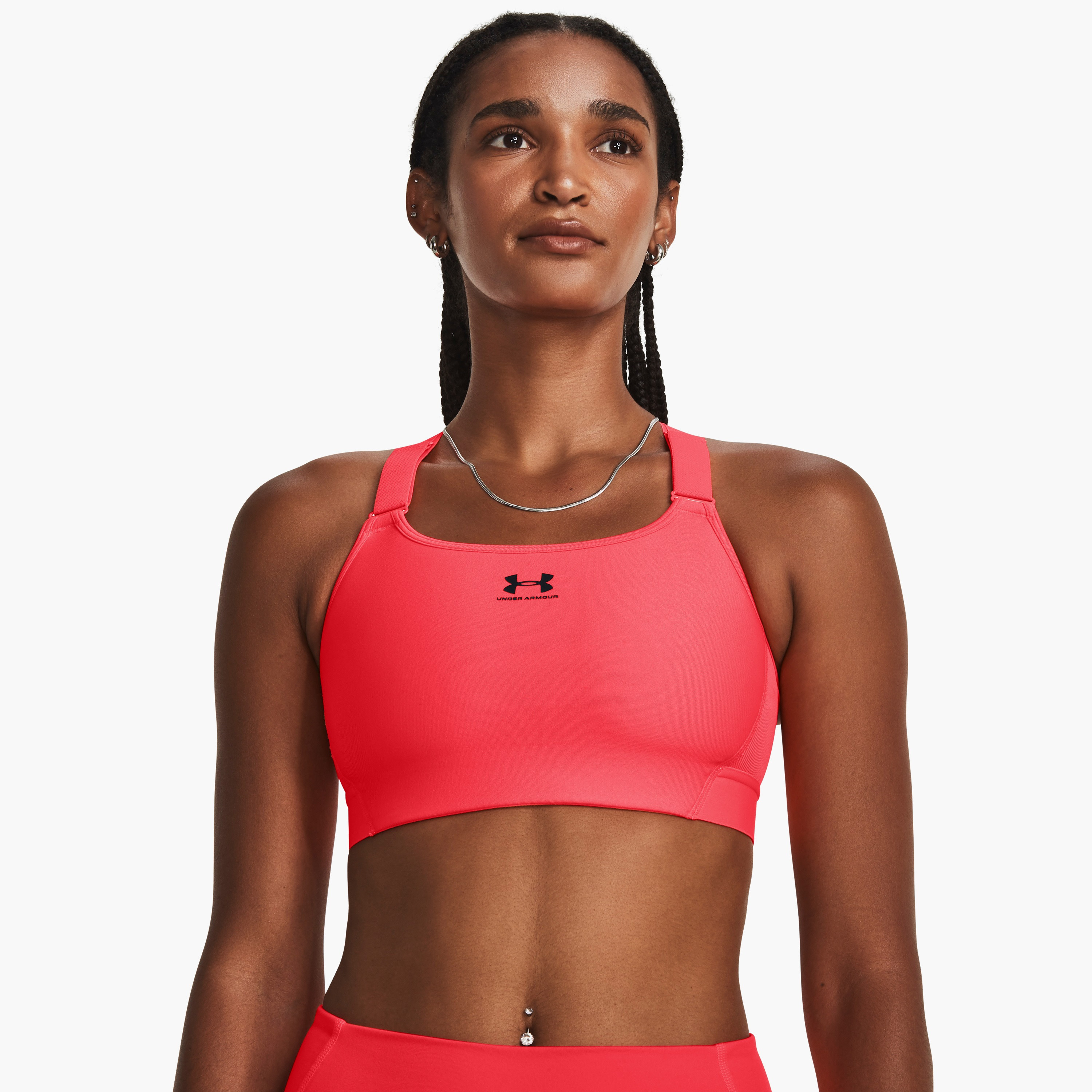 حمالة صدر رياضية بدون أكمام بفتحة رقبة عالية وشعار أتش جي من اندر ارمور | 1379195-women-clothing-sportswearandactivewear-sportsbras-image-4