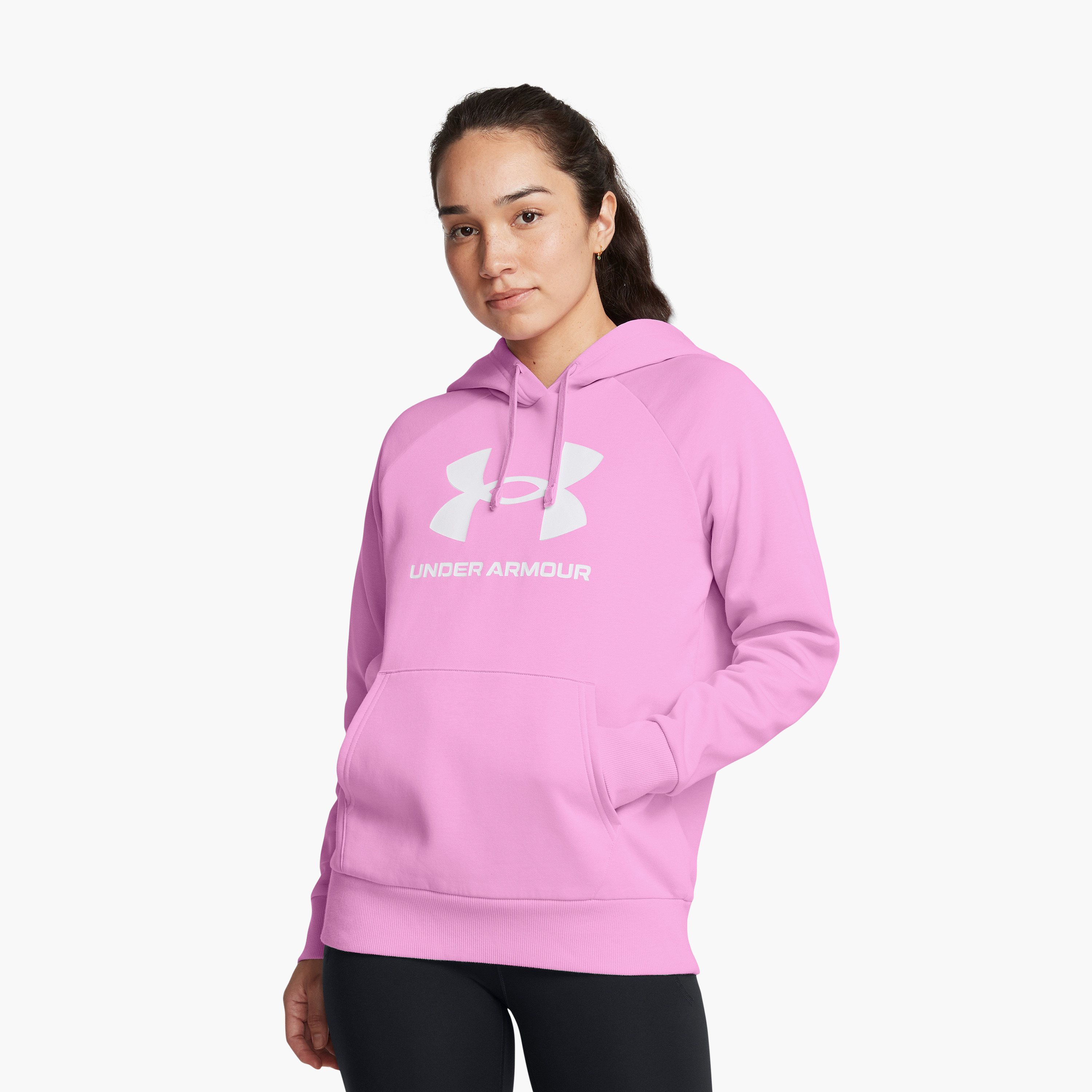 أندر آرمور- هودي نسائي   بشعار Rival Fleece كبير 1379501 | OE-sports-women-clothing-hoodiesandsweatshirts-image-5