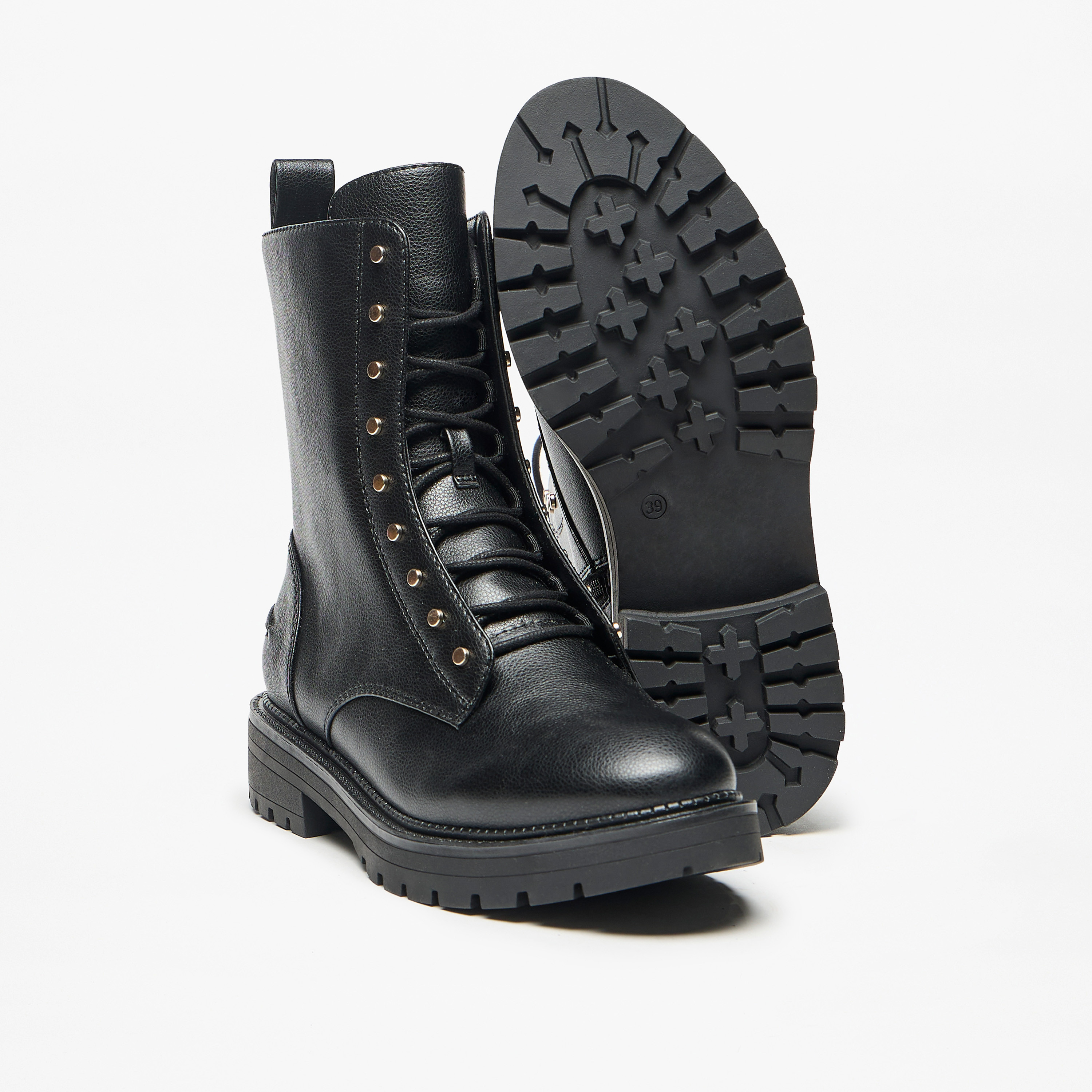 Celeste Women's Solid Ankle Boots with Zip Closure-women-shoes-boots-image-4
