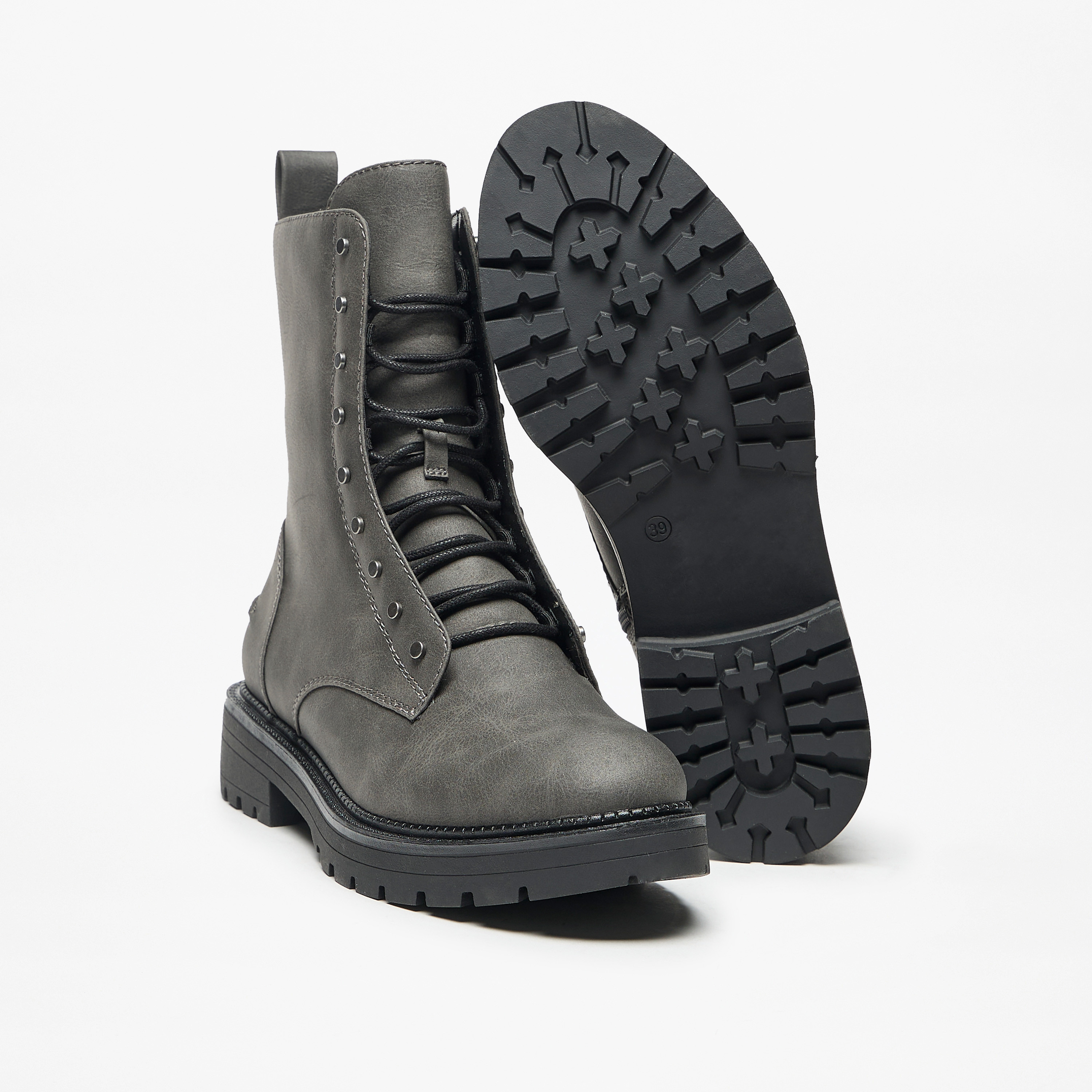 Celeste Women's Solid Ankle Boots with Zip Closure-women-shoes-boots-image-4