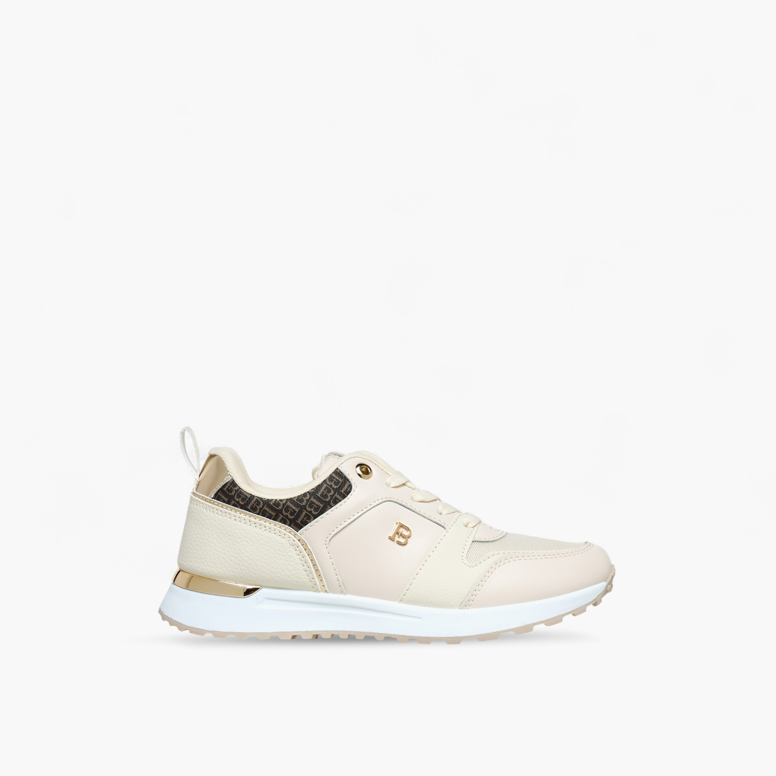 Flora Bella Monogram Print Lace-Up Sneakers with Pull Tab-women-shoes-sneakers-image-3