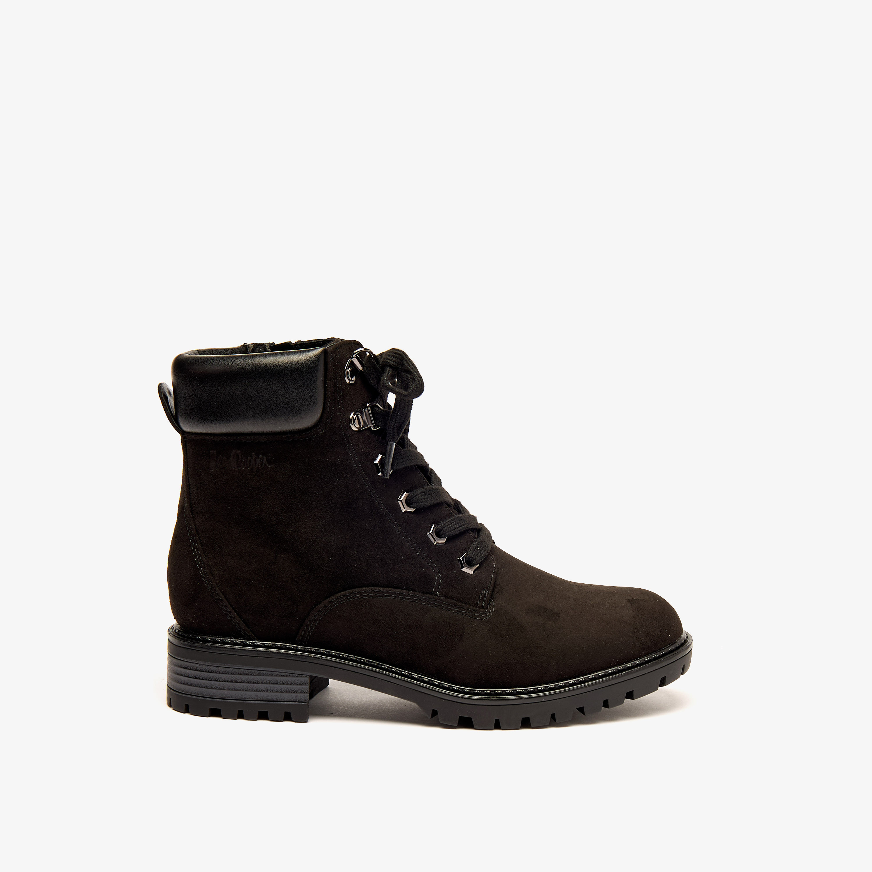 Lee Cooper Women's Ankle Boots with Zip Closure and Block Heels-women-shoes-boots-image-3