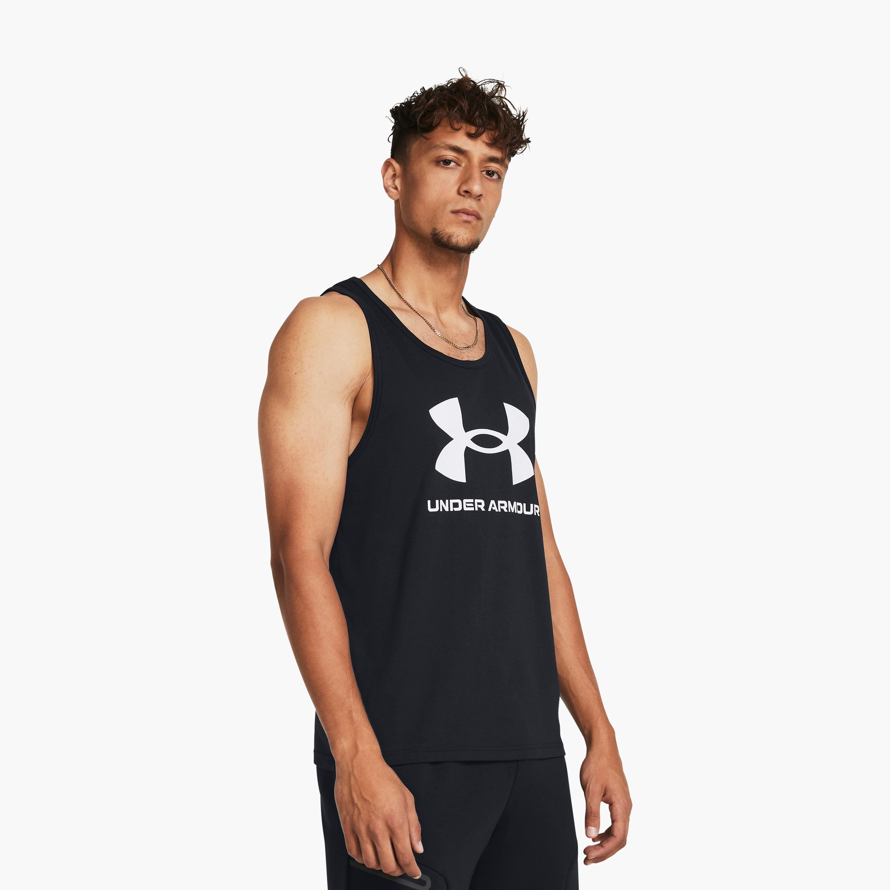 Under Armour Men's Sportstyle Logo Tank Tee 1382883-001 | OE-men-clothing-sportswearandactivewear-tshirtsandpolos-image-1
