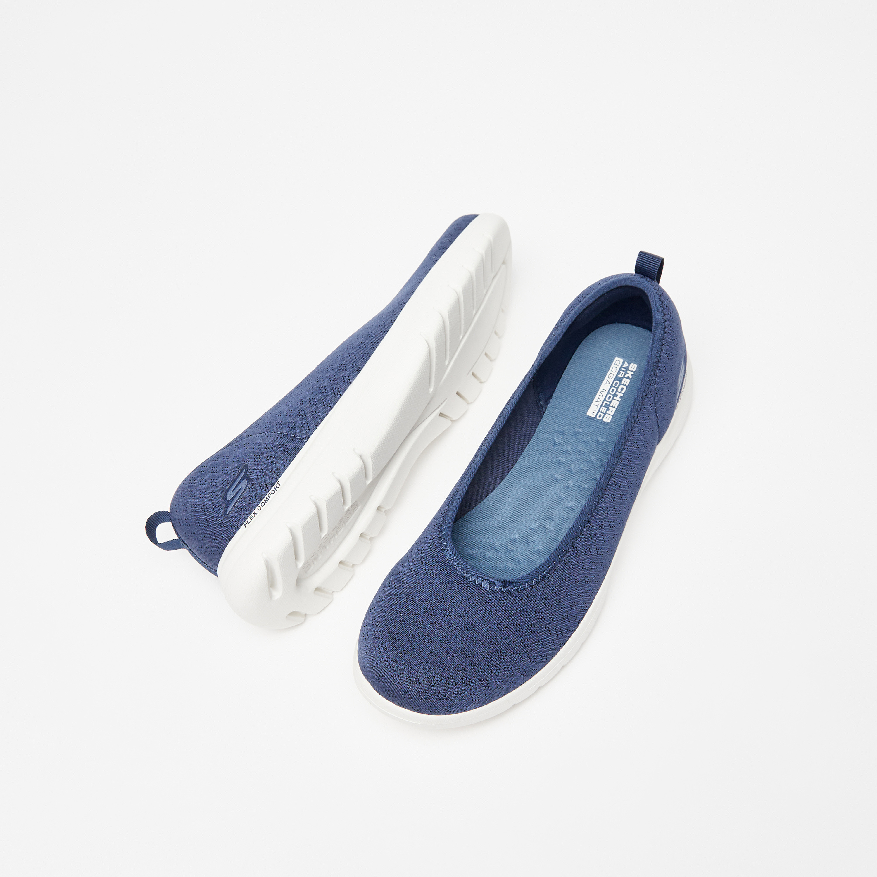 سكيتشرز حذاء مشي أون ذا جو فليكس ميموري فوم للنساء 138360-BBK | OE-women-shoes-ballerinas-image-29