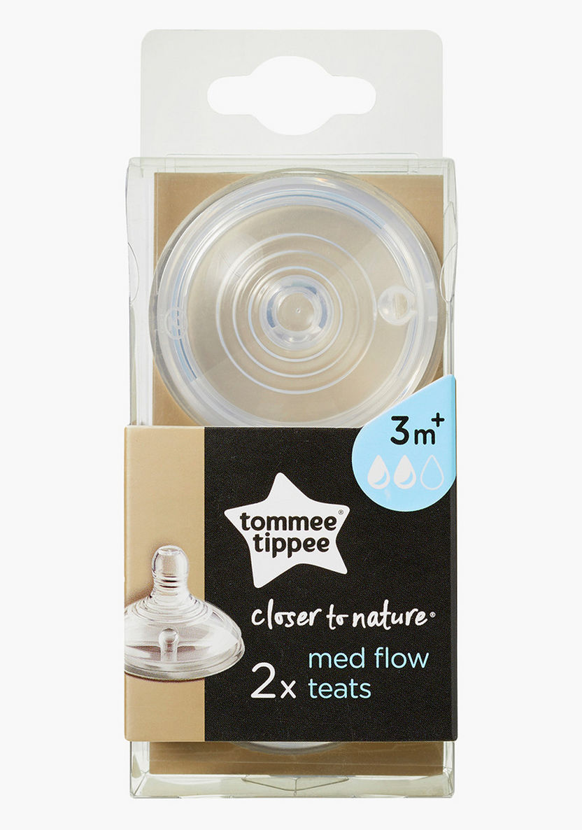 Tommee Tippee Closer to Nature Medium Flow Teat - Set of 2-Bottles and Teats-image-4