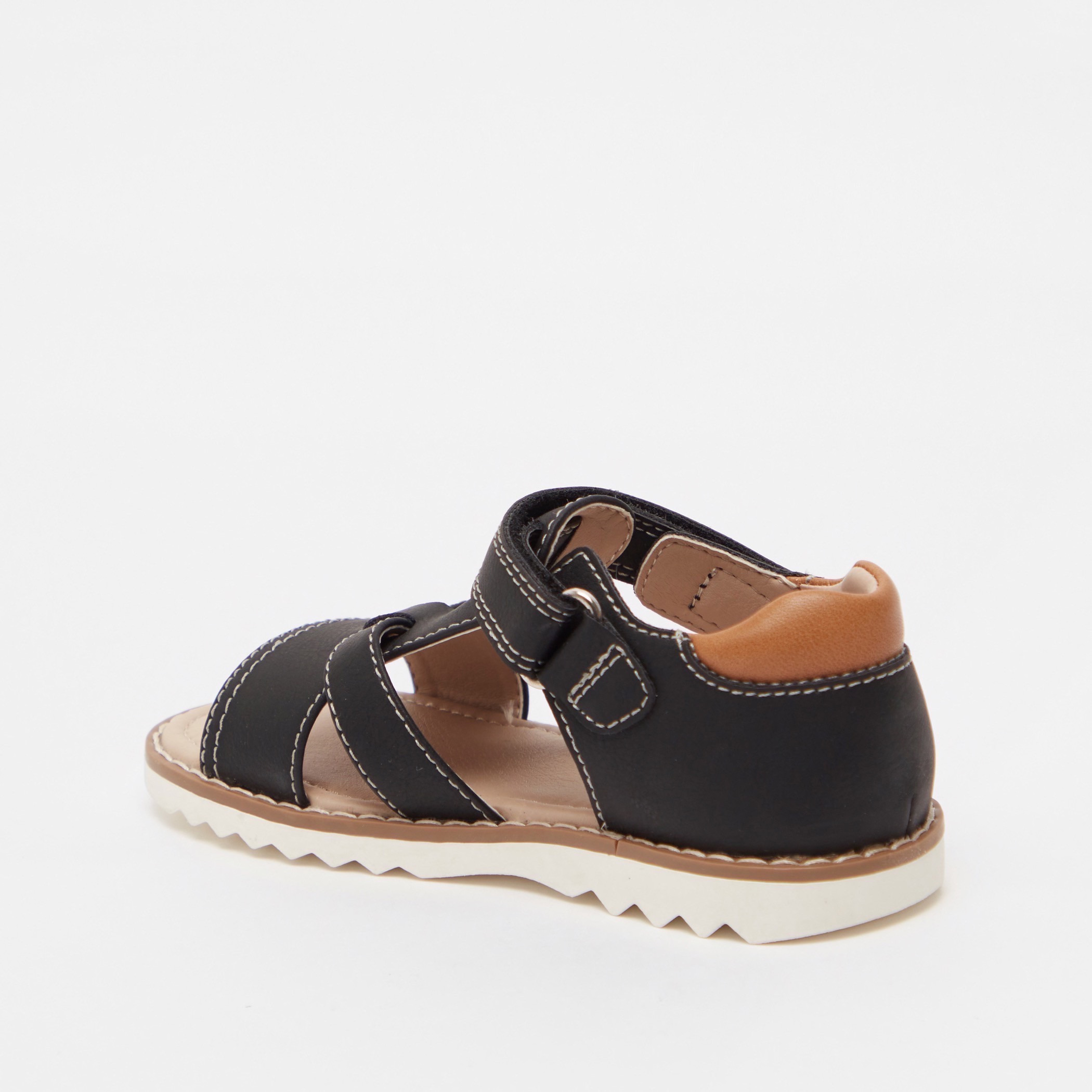 صندل بفتحة إصبع مع شريط إغلاق لاصق-boys-shoes-sandals-image-3