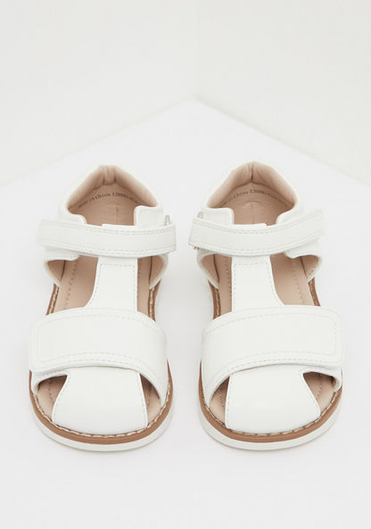 Solid Sandals with Hook and Loop Closure-Boy%27s Sandals-image-1