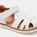 Juniors Solid Gladiator Sandals with Hook and Loop Closure-Boy%27s Sandals-thumbnailMobile-3