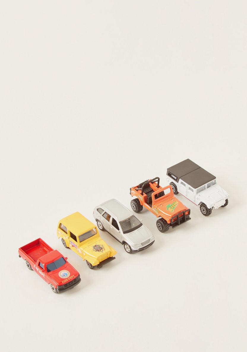Welly Team Power Street Squad 5-Piece Racing Set-Scooters and Vehicles-image-0