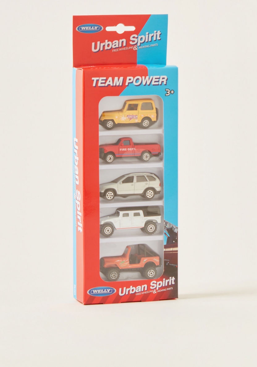 Welly Team Power Street Squad 5-Piece Racing Set-Scooters and Vehicles-image-5