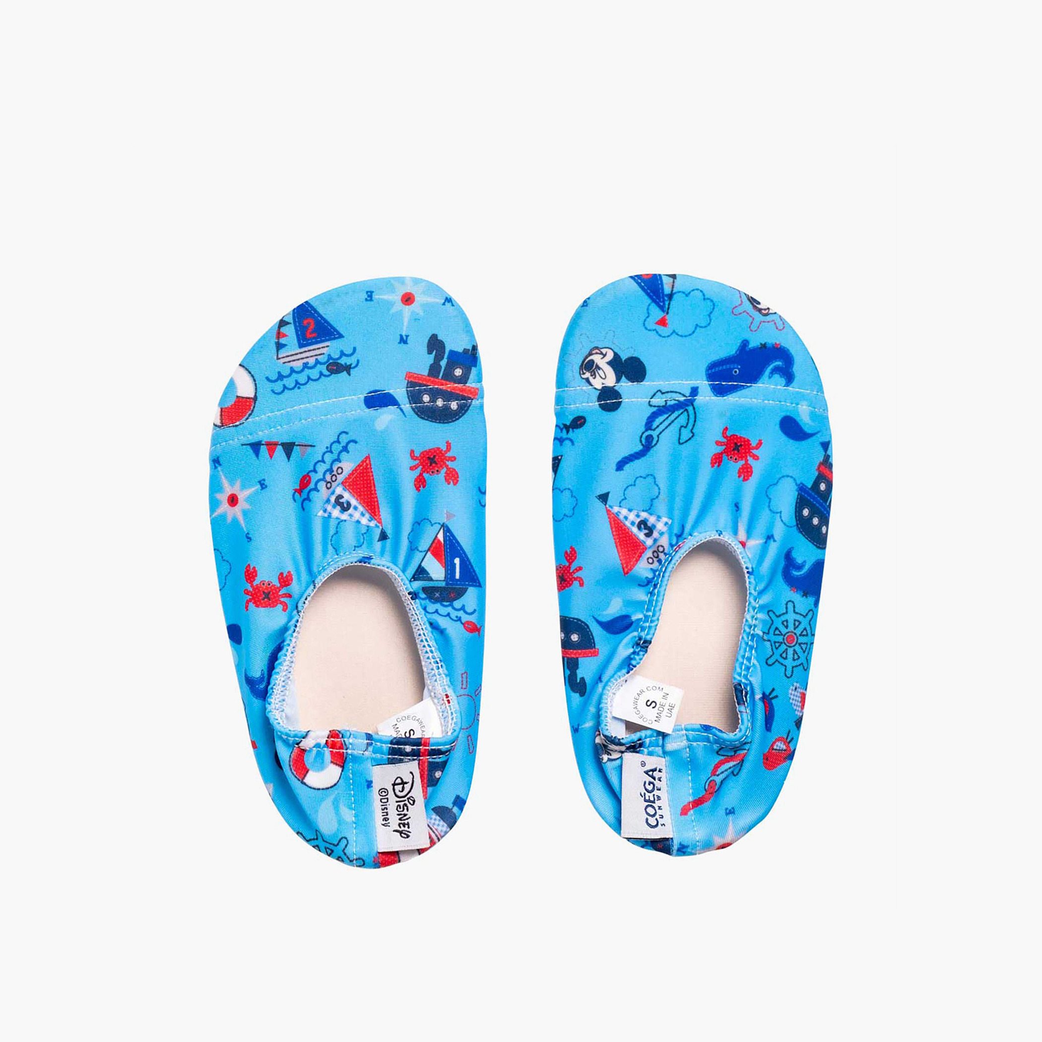 Juniors All-Over Mickey Mouse Print Anti-Slip Pool Shoes-baby-boys-clothing-swimwear-image-1