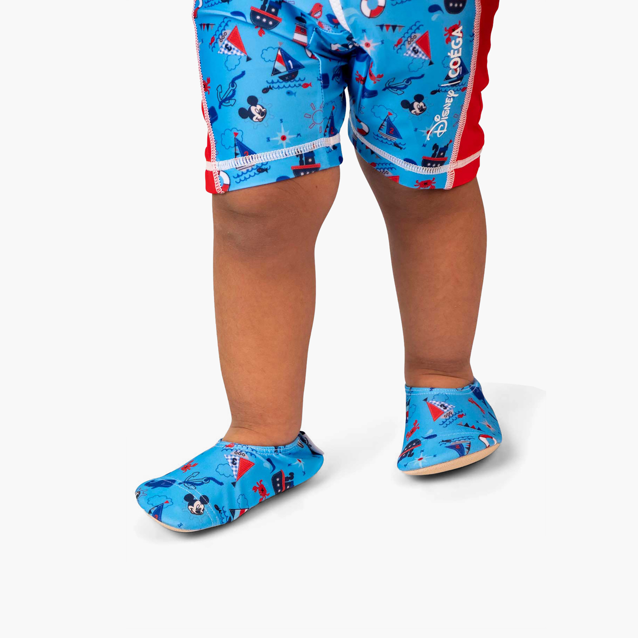 Juniors All-Over Mickey Mouse Print Anti-Slip Pool Shoes-baby-boys-clothing-swimwear-image-2