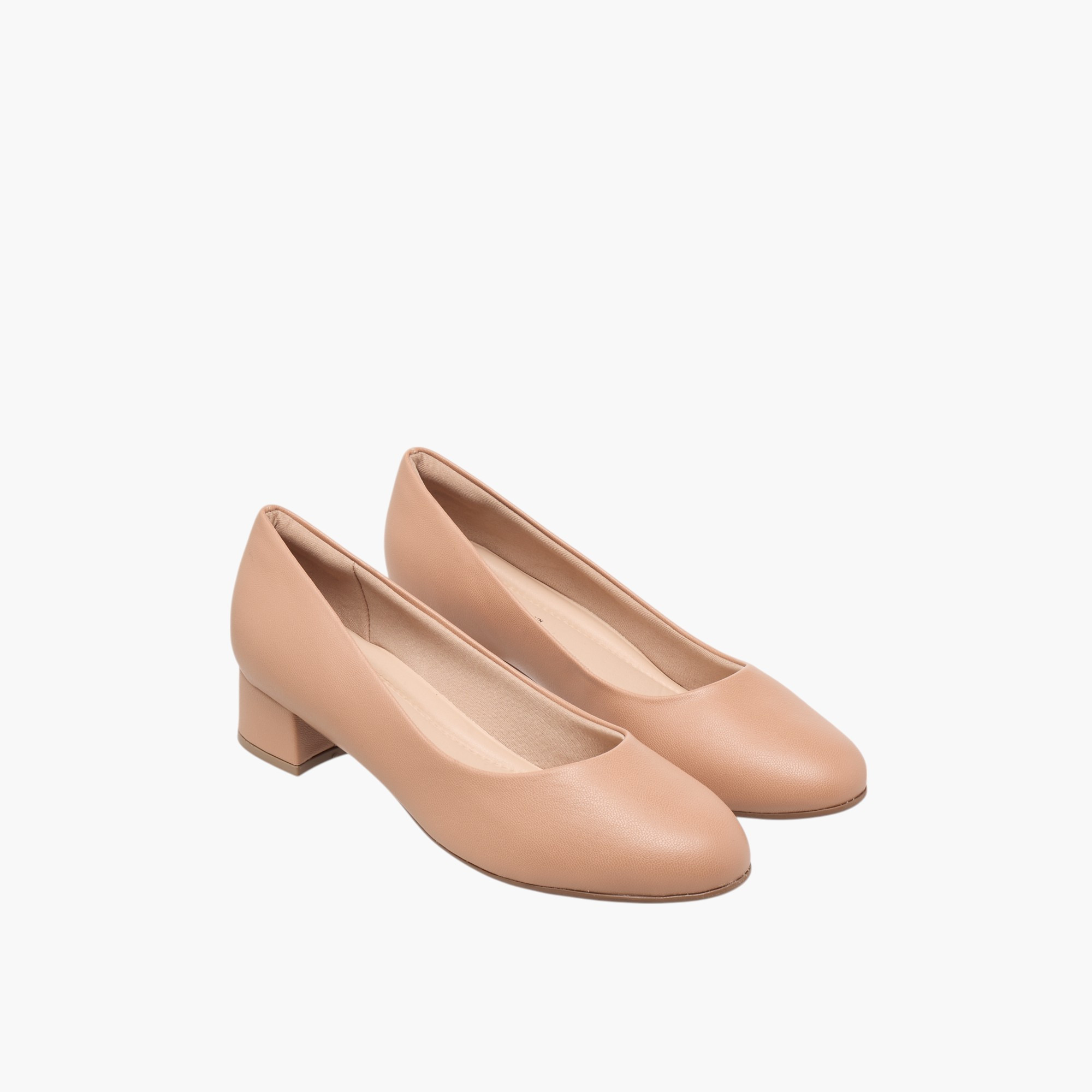 Piccadilly Solid Slip-On Pumps with Block Heels-women-shoes-heels-image-1
